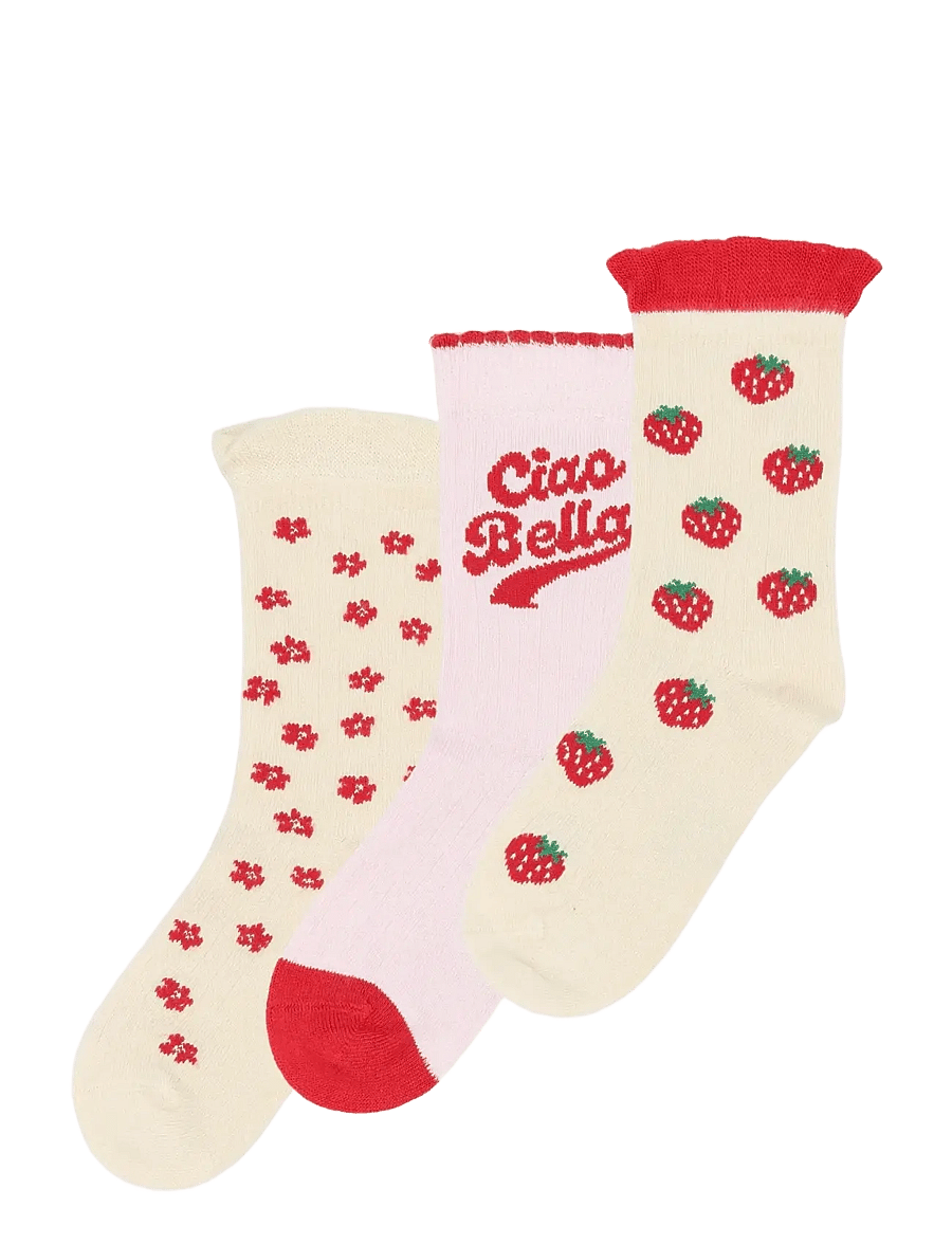 minipop - MPopMarry Bamboo Socks 3-pack - strümpfe - cherry tomato - 1