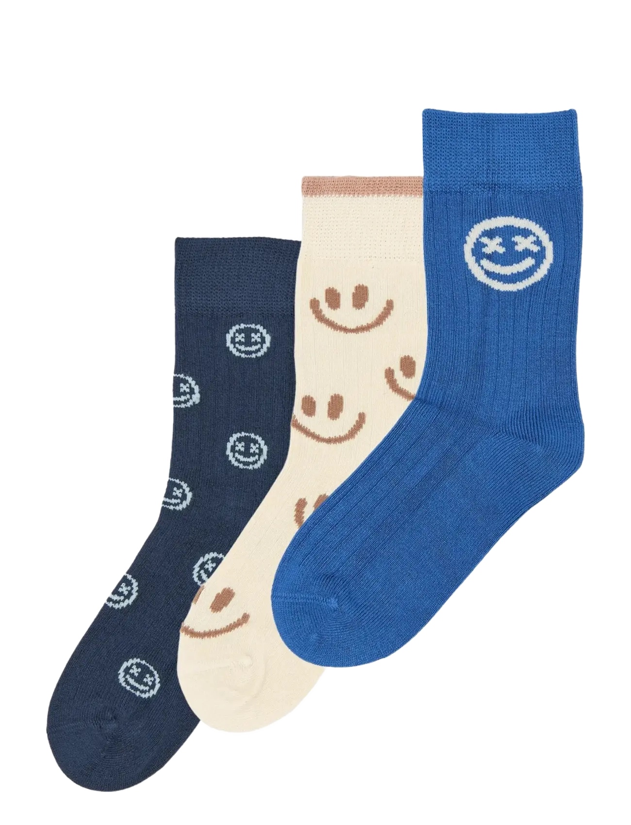 minipop MPopMoe Bamboo Socks 3-pack - Riided - STRONG BLUE / navy