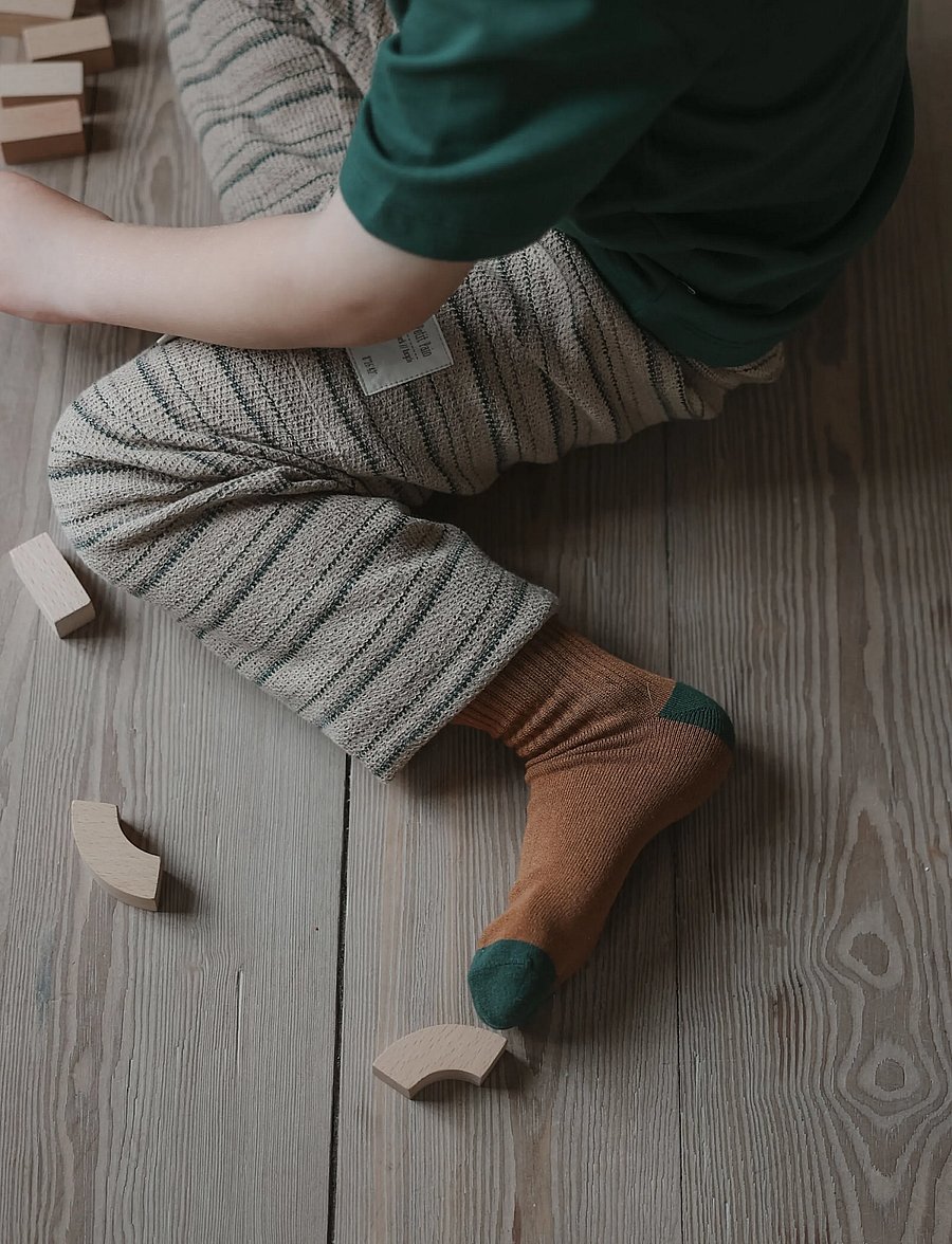 minipop - MPopMarik Bamboo Sock - bebisstrumpor - trekking green - 4