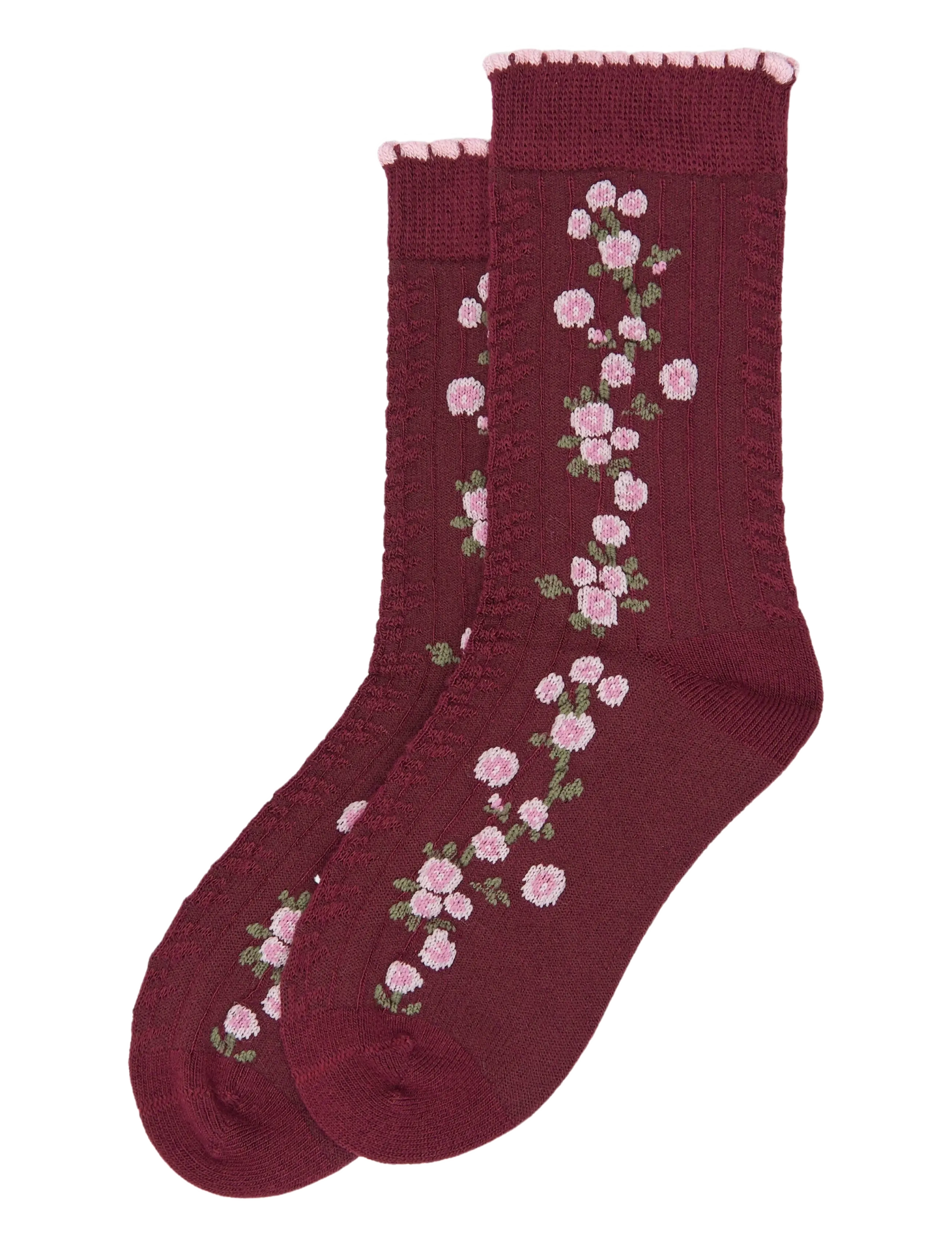 minipop MPopMagda Bamboo Sock - minipop - HUCKLEBERRY / burgundy