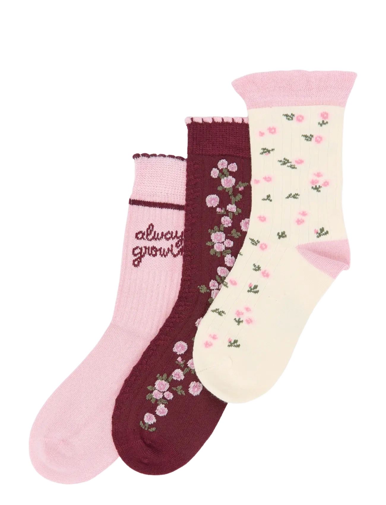 minipop MPopMarry Bamboo Socks 3-pack - minipop - HUCKLEBERRY / burgundy