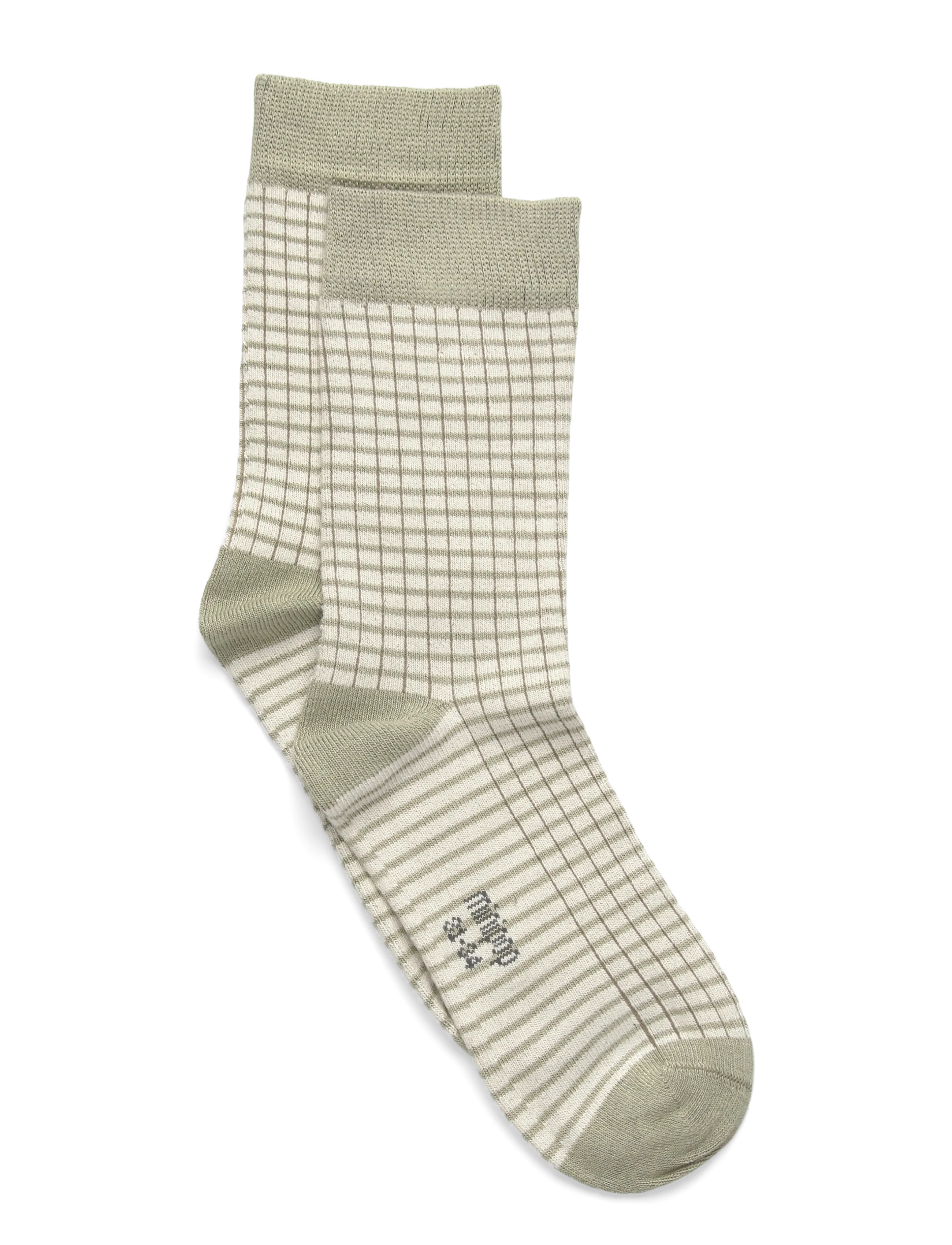 minipop MiniPop® Bamboo Socks Thin Stripe - Strømper - GREEN SHADOW / green