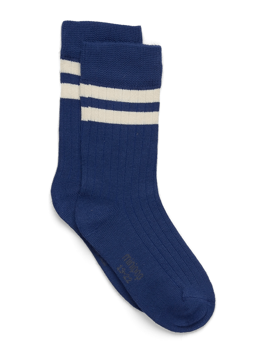 minipop - MPopMarg Bamboo Sock - strømper - deep cobalt/off white - 0