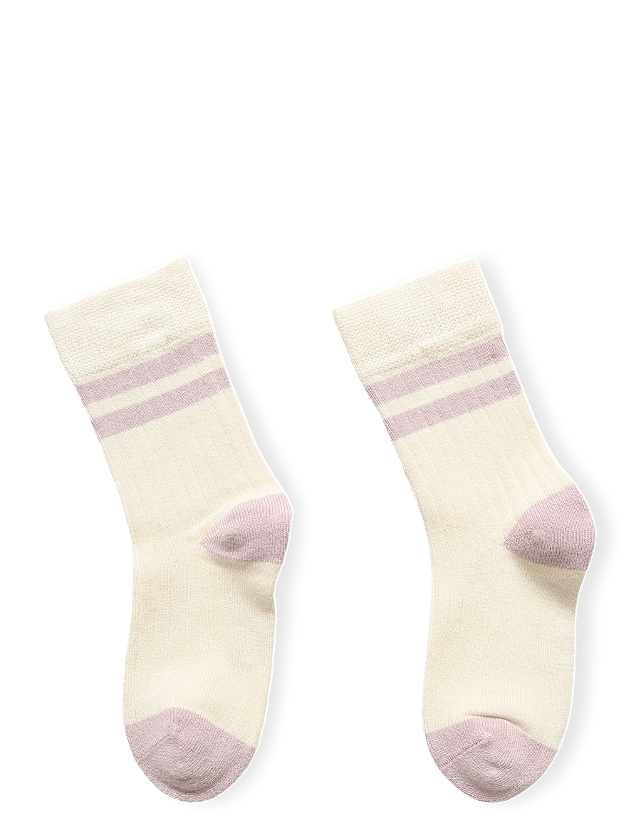 minipop - MPopMarg Bamboo Sock - strümpfe - off white/rose - 0