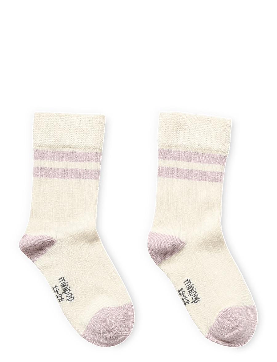 minipop - MPopMarg Bamboo Sock - strümpfe - off white/rose - 1