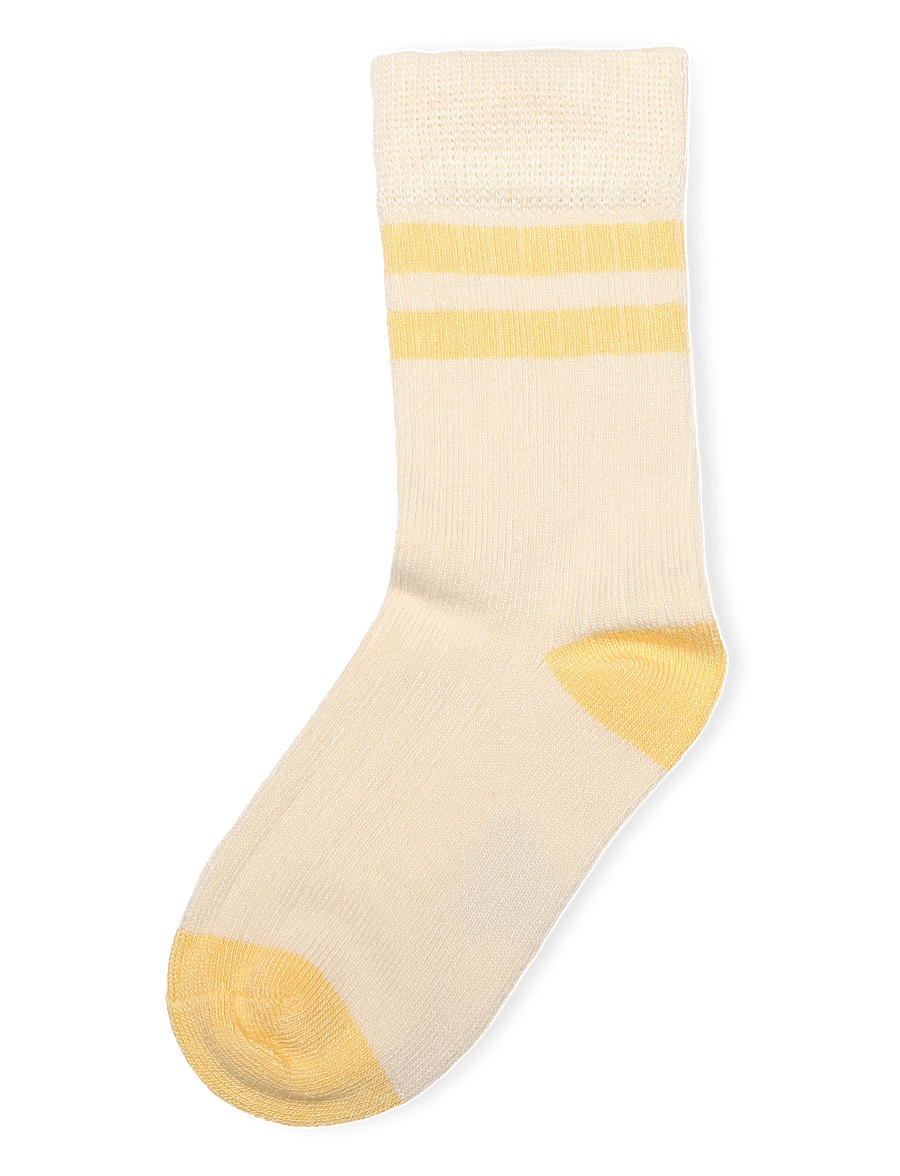 minipop - MPopMarg Bamboo Sock - strümpfe - off white/yellow sun - 0