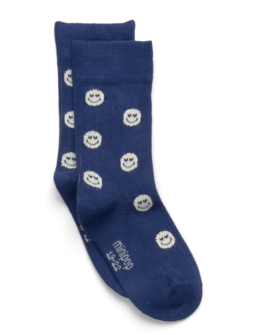 minipop - MiniPop® Bamboo Motif Socks - kojinės - cobalt smilie - 0