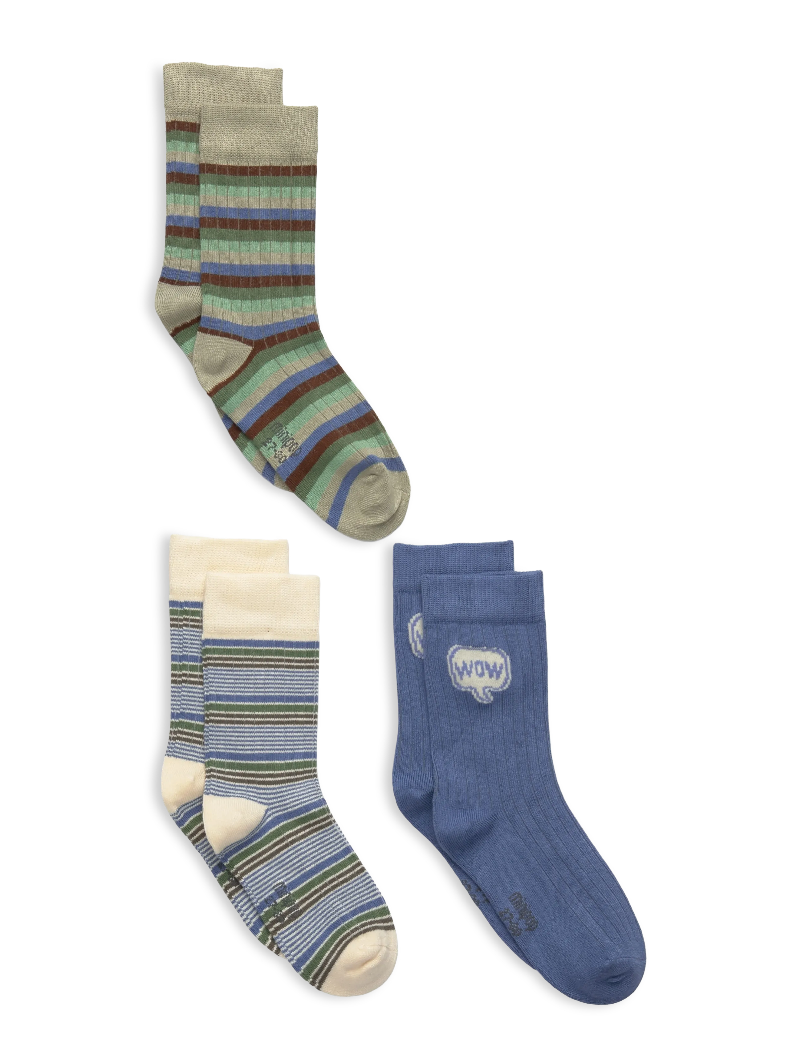 minipop MiniPop® Season Bamboo Socks 3 Pcs - minipop - BLUE MIX / multi