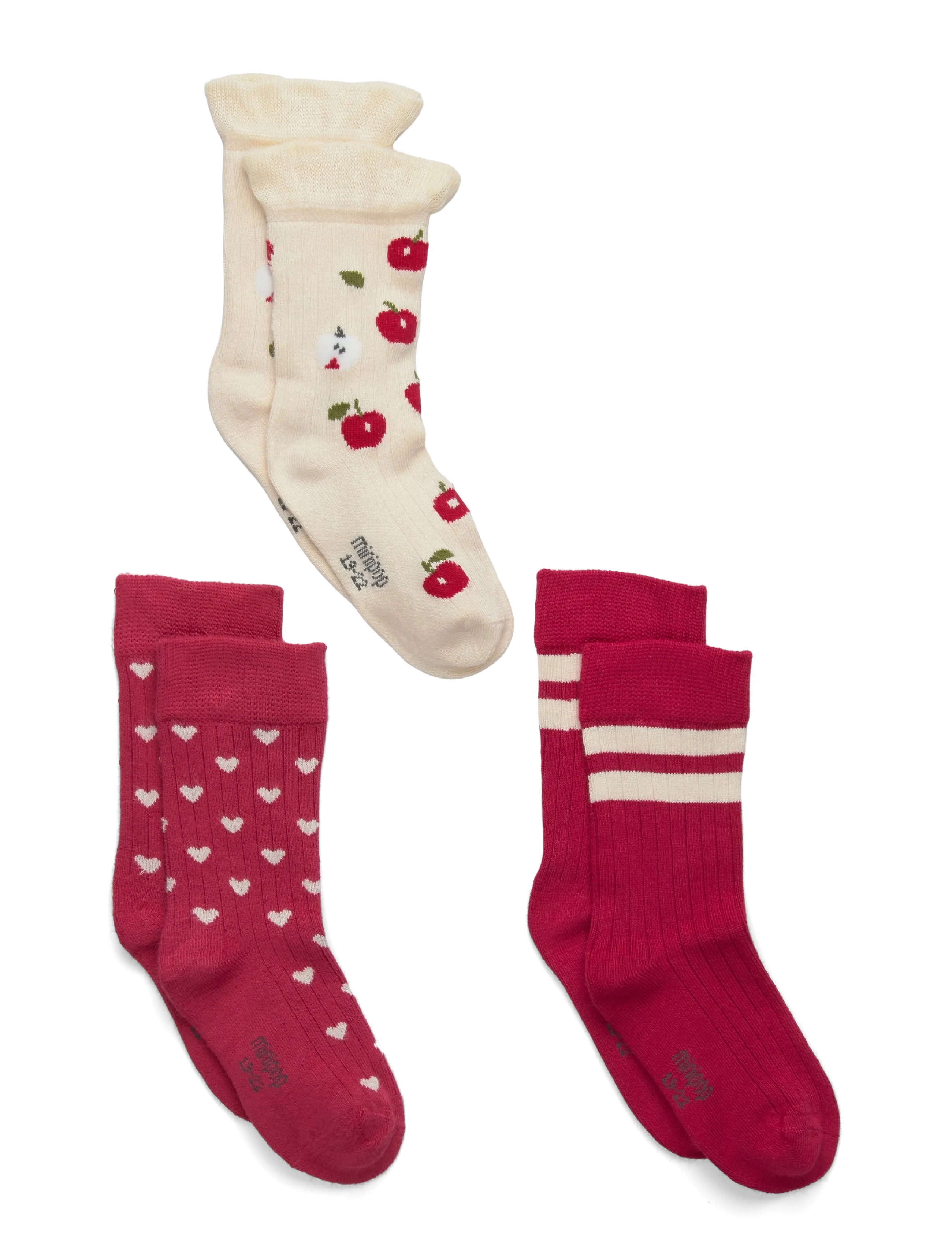 minipop MiniPop® Season Bamboo Socks 3 Pcs - minipop - CHILI PEPPER / multi