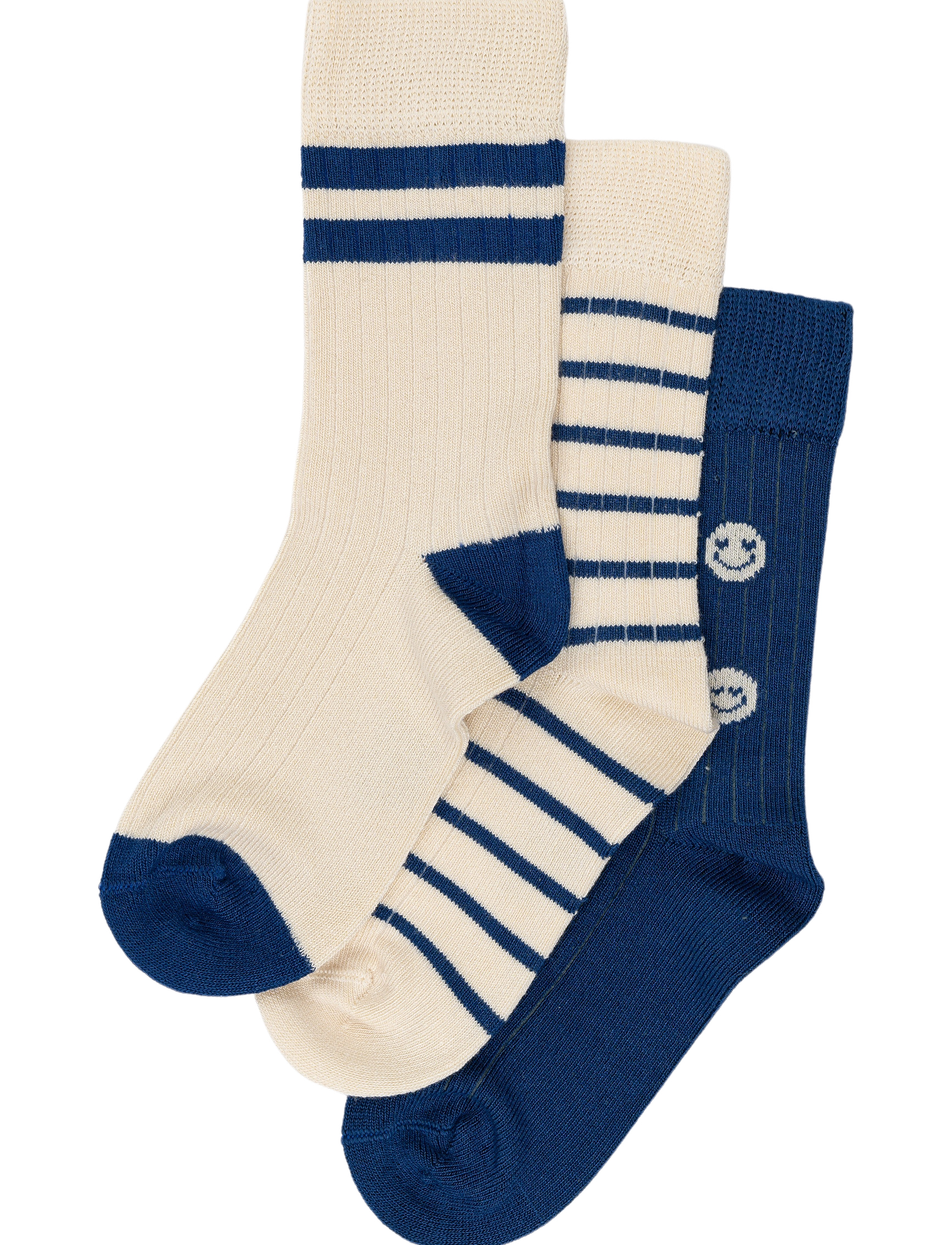 minipop MiniPop® Season Bamboo Socks 3 Pcs - minipop - COBALT MIX / blue