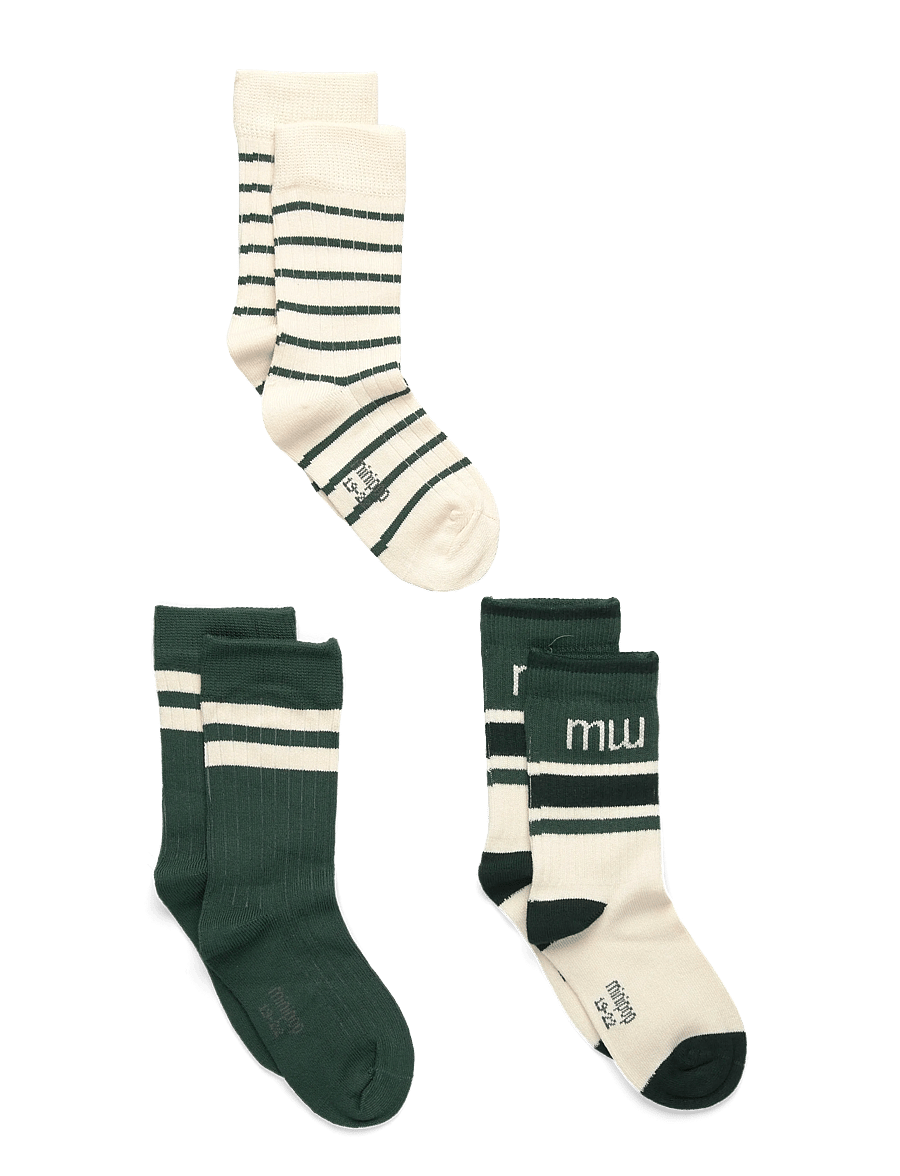 minipop - MiniPop Season Bamboo Socks 3 Pcs - strümpfe - emerald green - 0