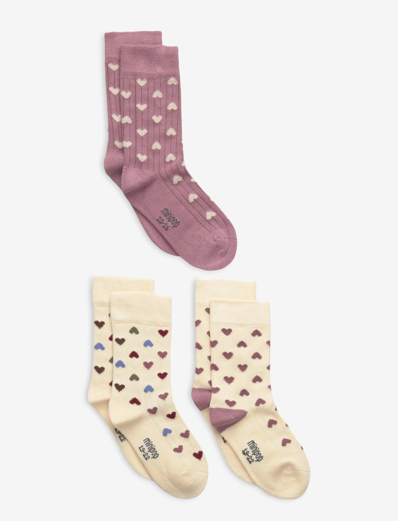 minipop - MiniPop® Season Bamboo Socks 3 Pcs - socks - heart mix - 0