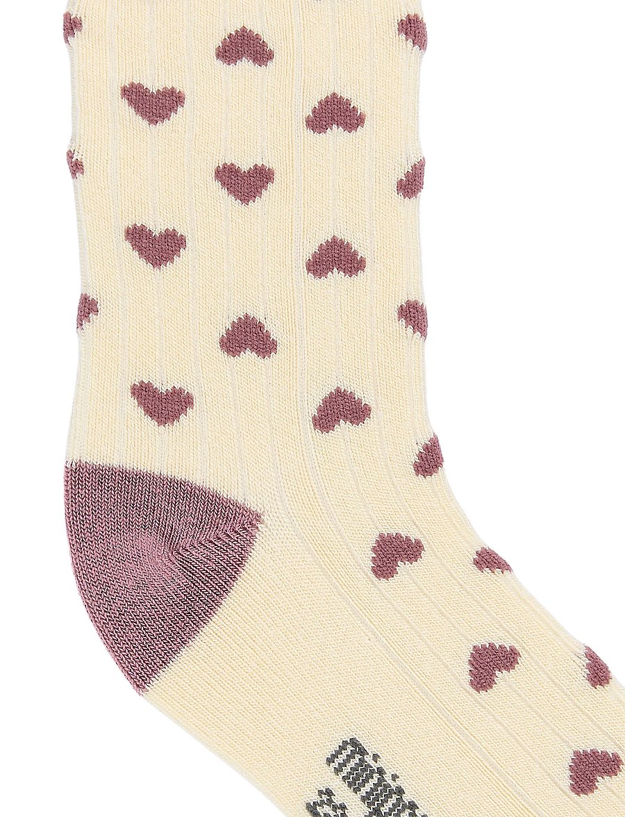 minipop - MiniPop Season Bamboo Socks 3 Pcs - sokid - heart mix - 4