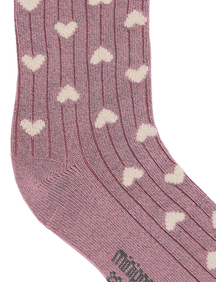 minipop - MiniPop Season Bamboo Socks 3 Pcs - sokid - heart mix - 5