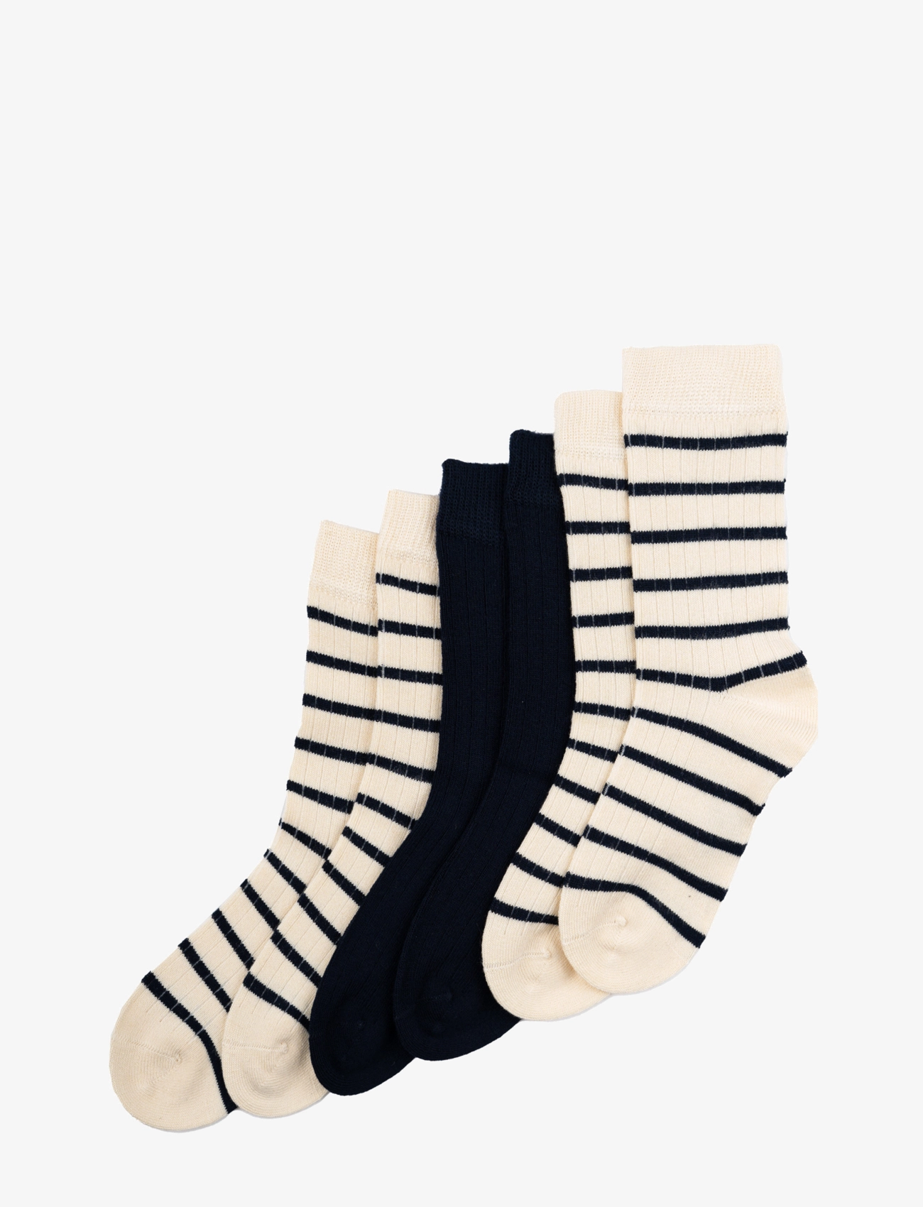 minipop Noos Bamboo Socks 3 Pcs, Børn, Multipakke Strømper, Navy, Str: 19/22