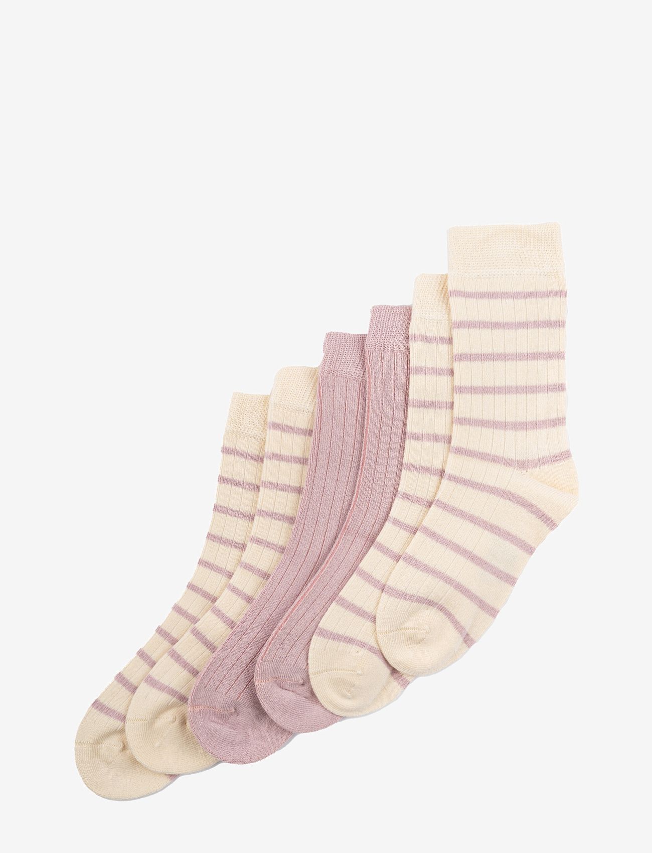 minipop - MiniPop Noos Bamboo Socks 3 Pcs - sokid - rose - 0