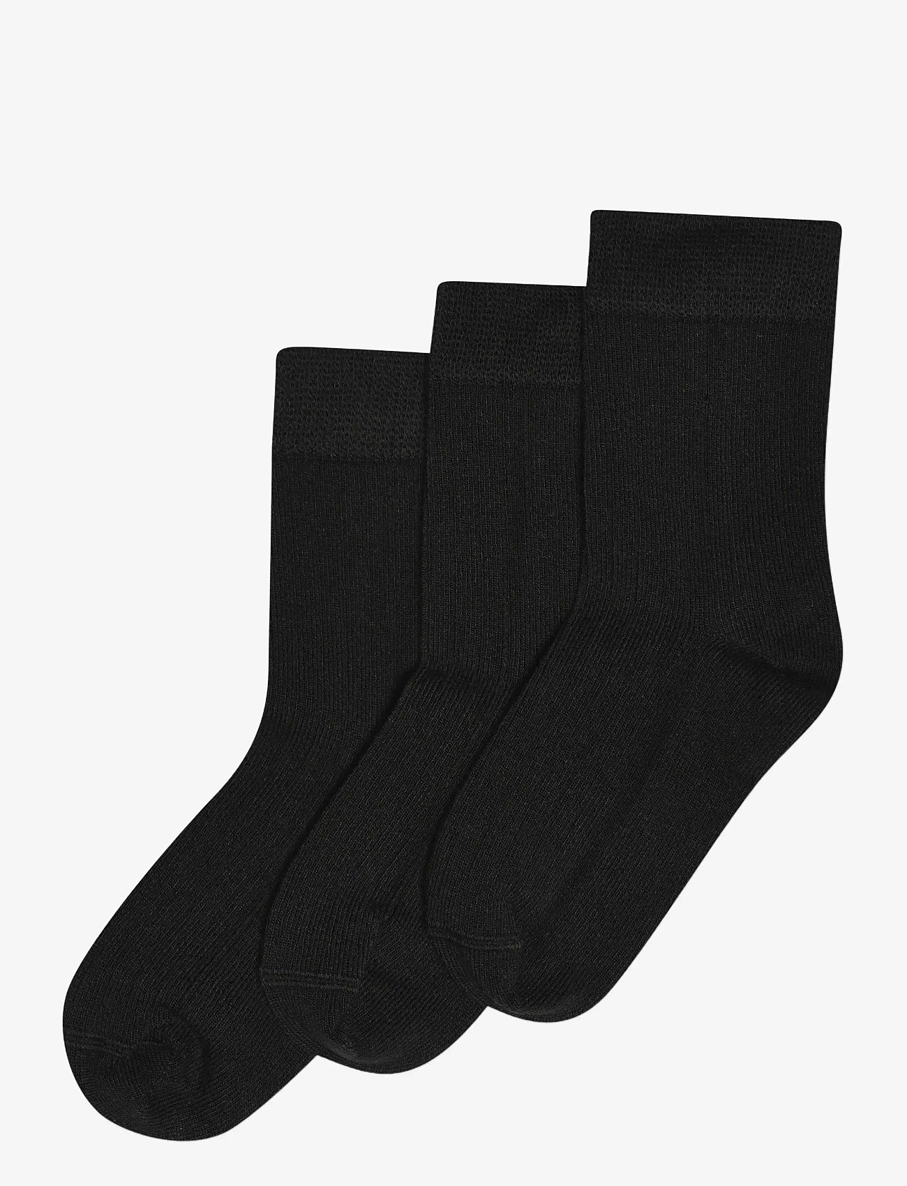 minipop - MiniPop Noos Bamboo Socks 3 Pcs - socks - black - 0