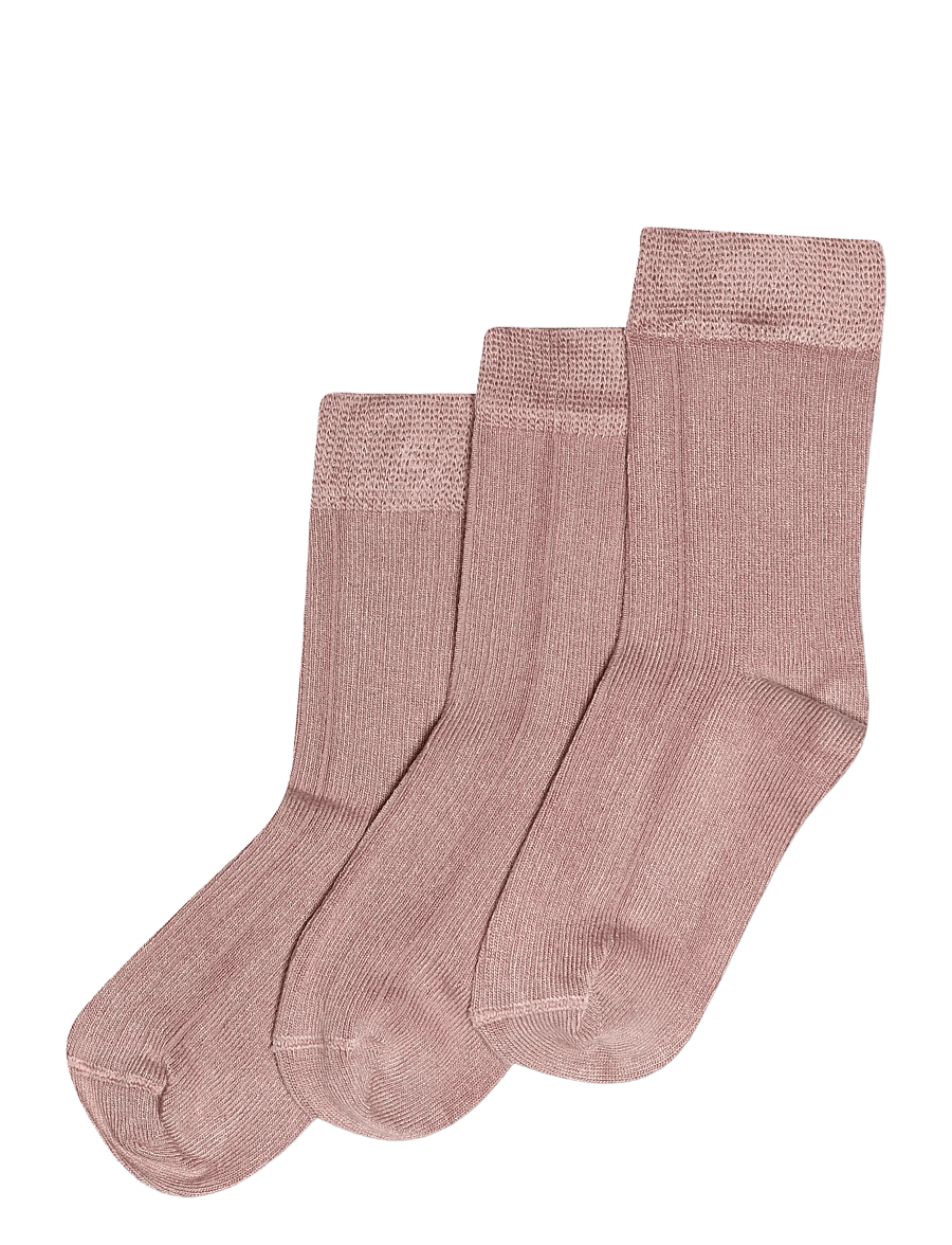 minipop - MiniPop Noos Bamboo Socks 3 Pcs - strümpfe - rose - 0