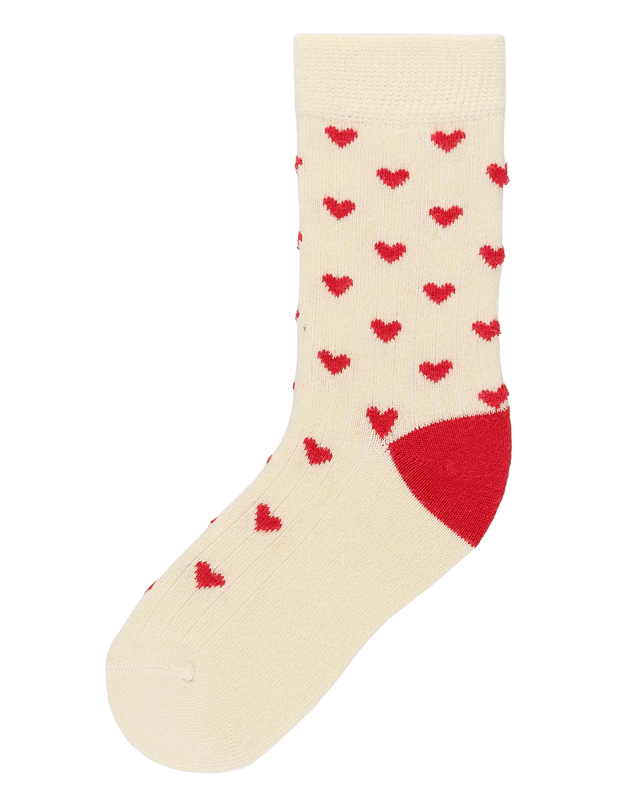 minipop - MiniPop Bamboo Heart Socks - strümpfe - bright red - 0