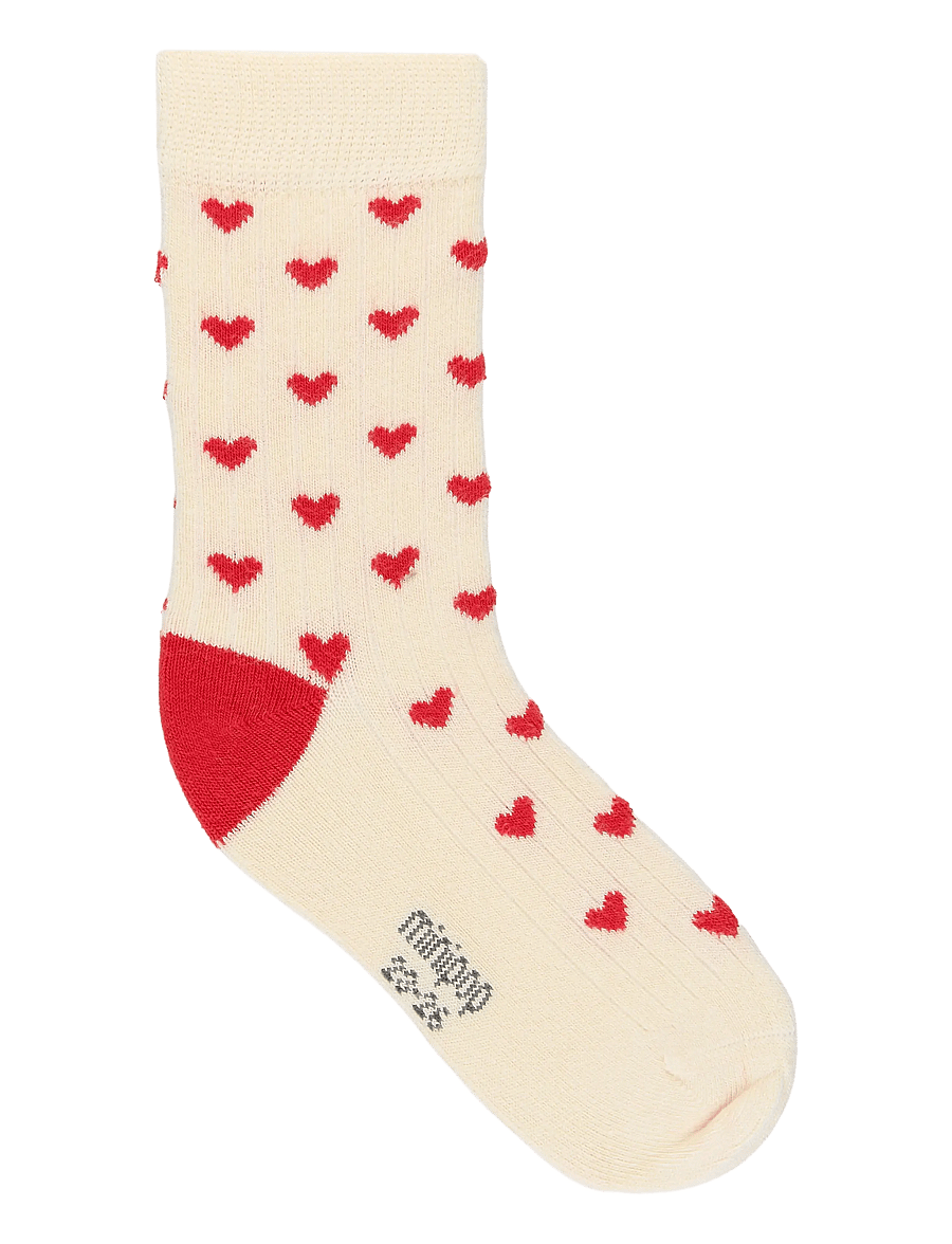 minipop - MiniPop Bamboo Heart Socks - strümpfe - bright red - 1