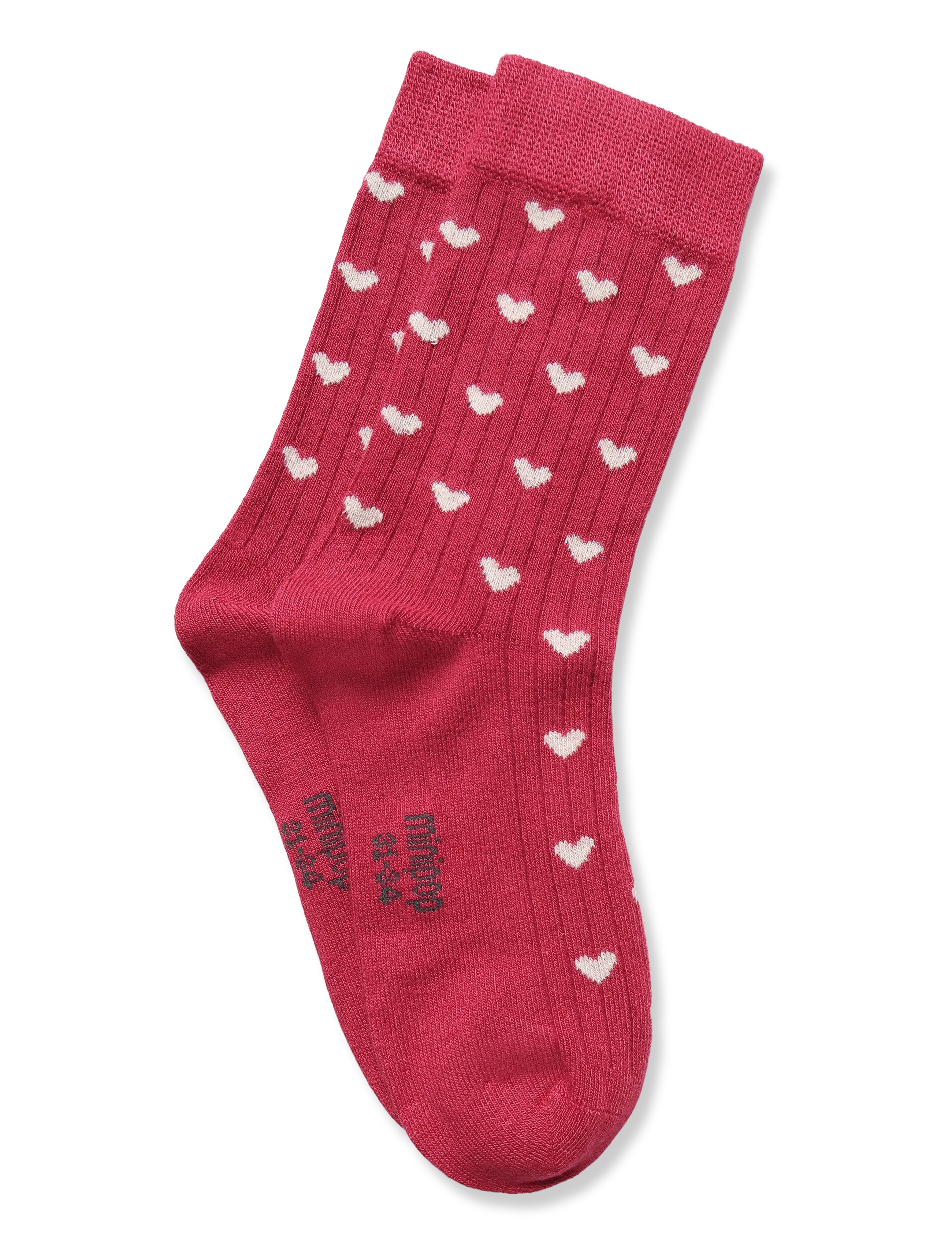 minipop - MiniPop Bamboo Heart Socks - strümpfe - chili pepper/off white - 2