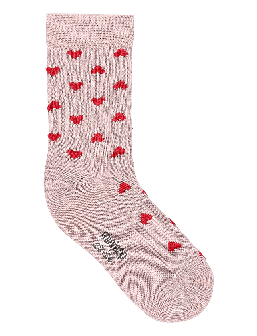 minipop - MiniPop Bamboo Heart Socks - strümpfe - rose heart - 1