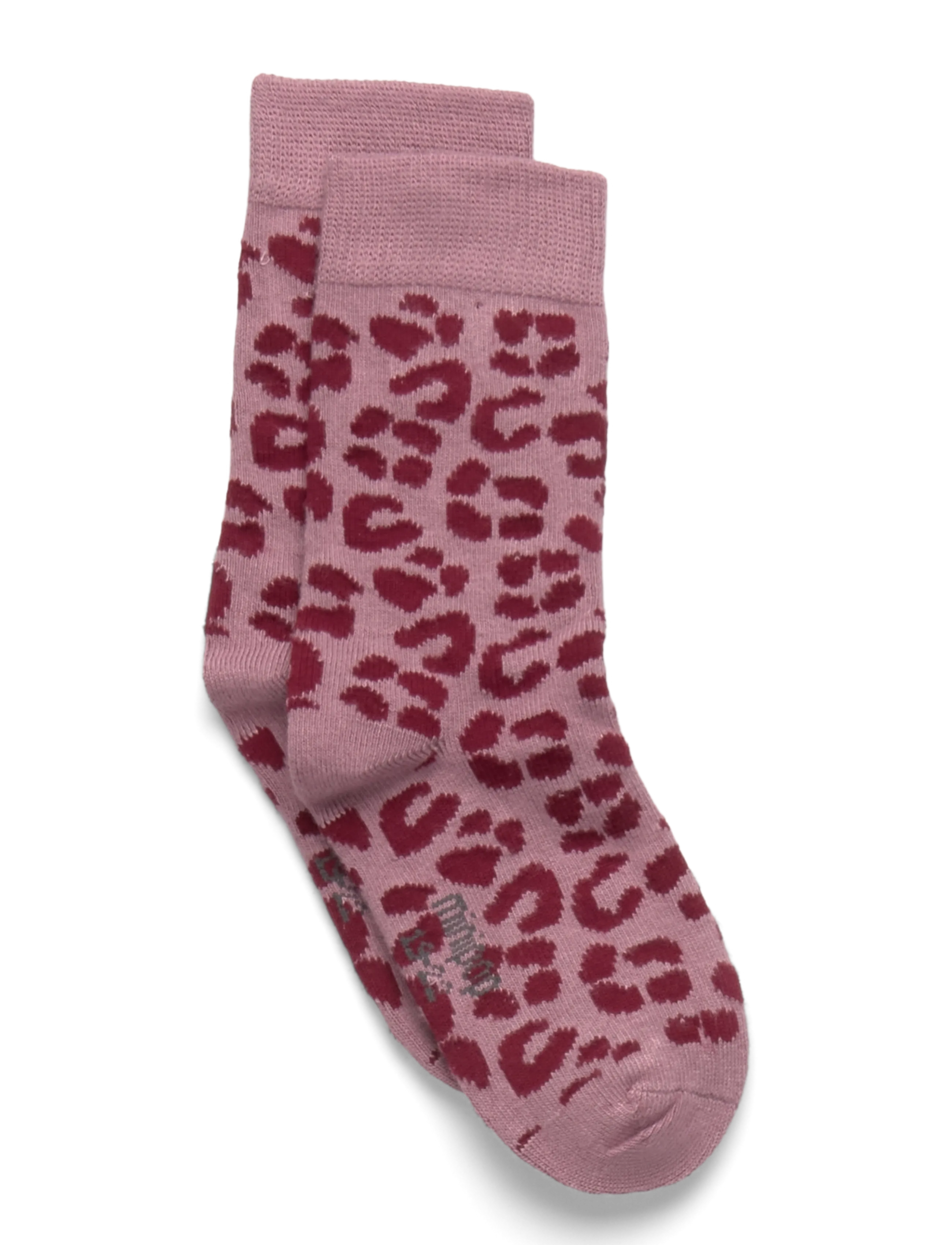 MiniPop® Bamboo Wild Socks - PALE PINK LEO
