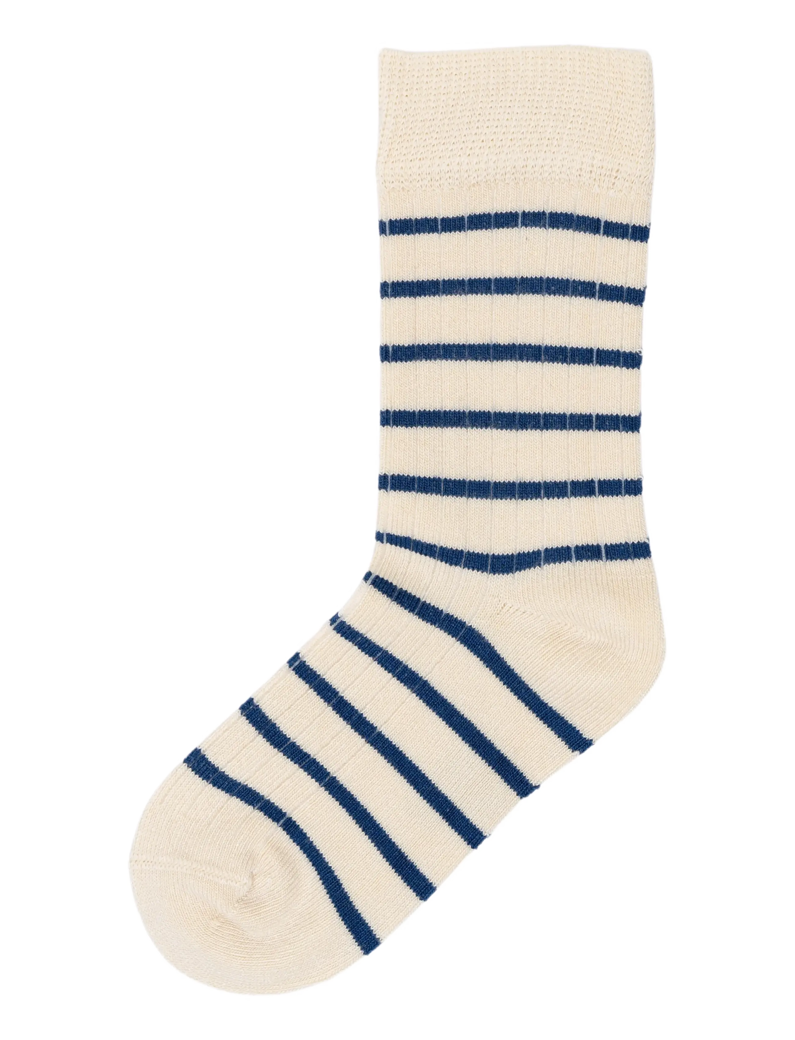 minipop MPopMorse Bamboo Sock - Kläder - DEEP COBALT/OFF WHITE / cream