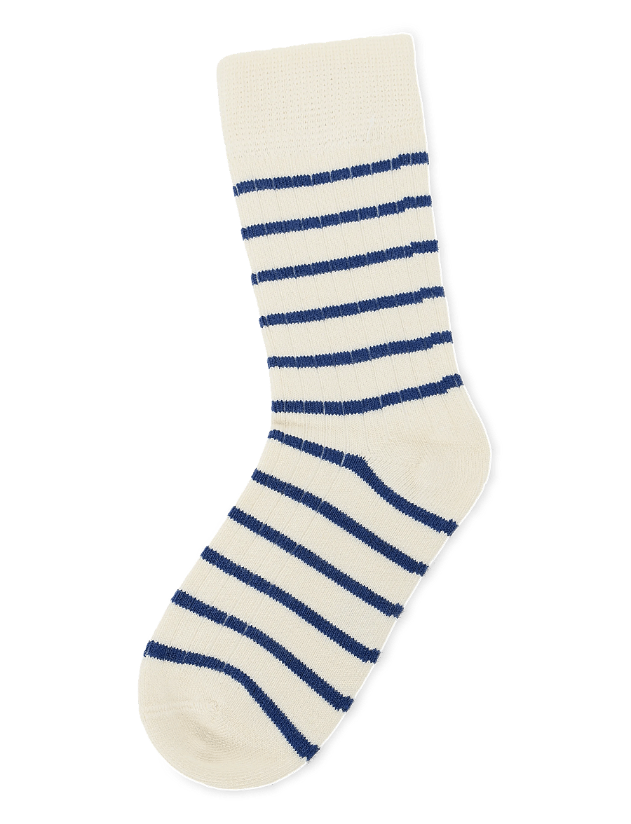 minipop - MPopMorse Bamboo Sock - baby-socken - deep cobalt/off white - 0