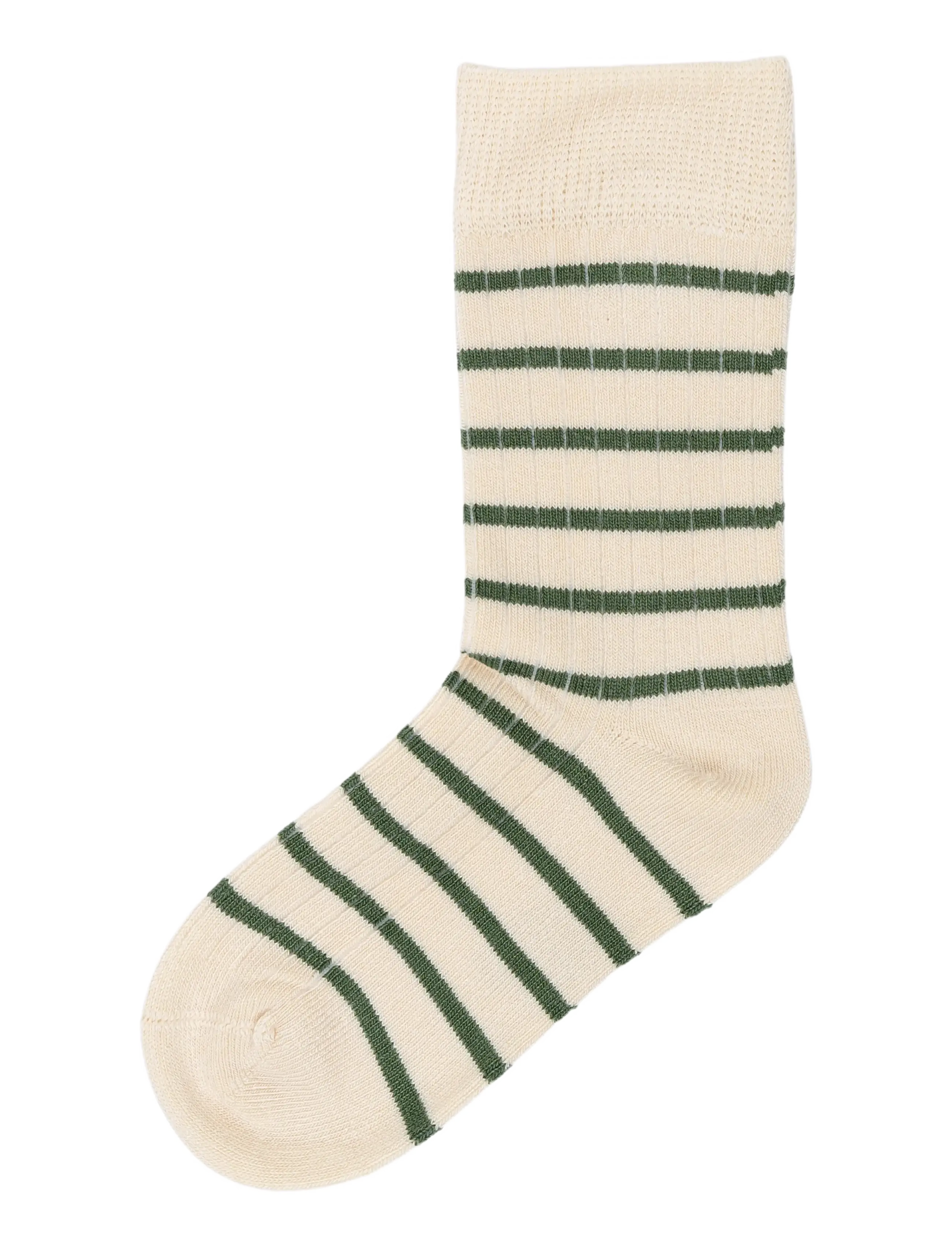 minipop MPopMorse Bamboo Sock - Apģērbs - EMERALD GREEN/OFF WHITE / cream