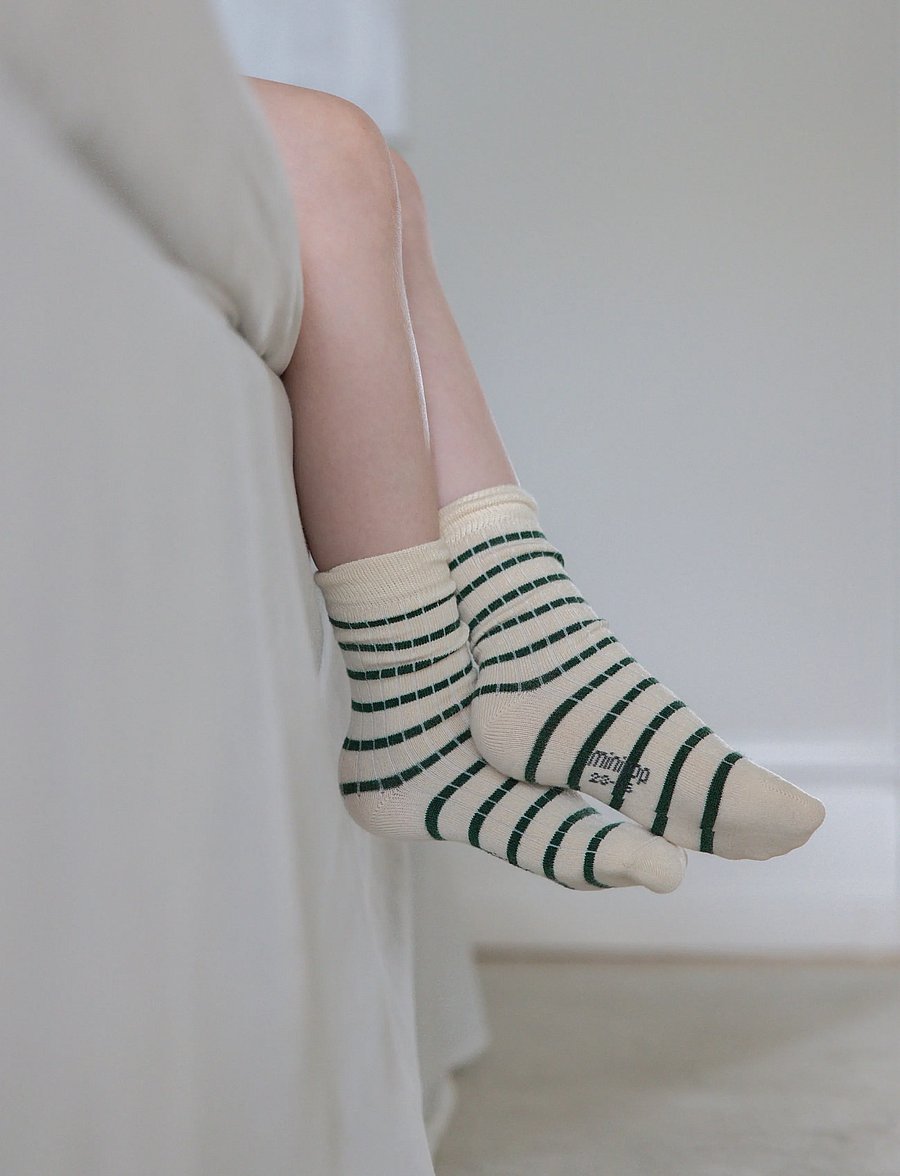 minipop - MPopMorse Bamboo Sock - baby-socken - emerald green/off white - 3