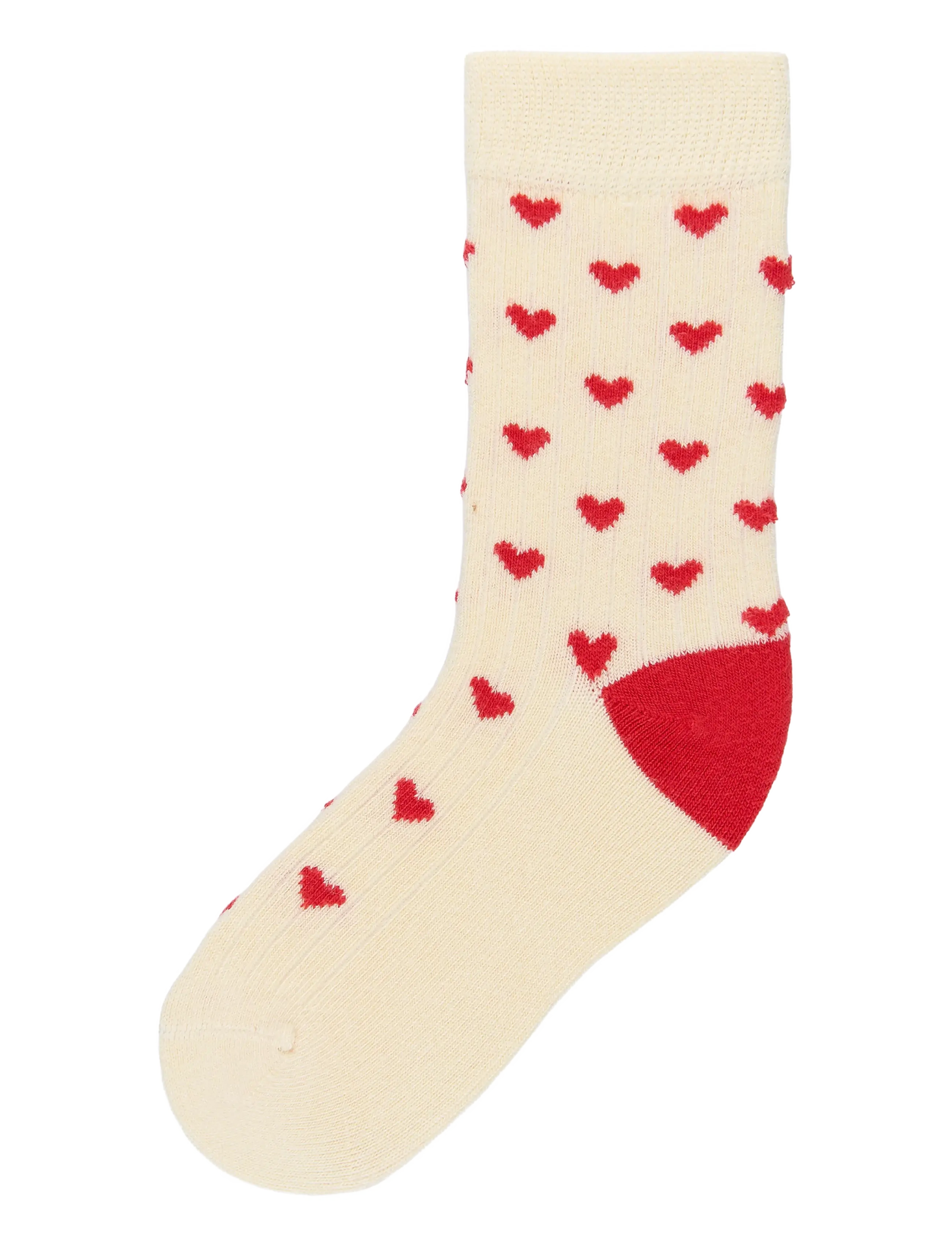 minipop - Minipop Bamboo heart socks 3 pack - strümpfe - bright red - 1
