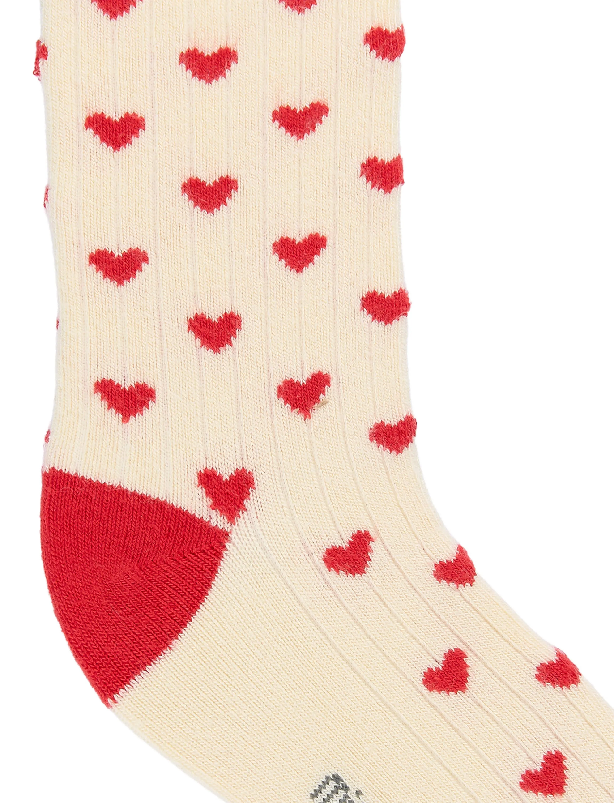 minipop - Minipop Bamboo heart socks 3 pack - strümpfe - bright red - 2