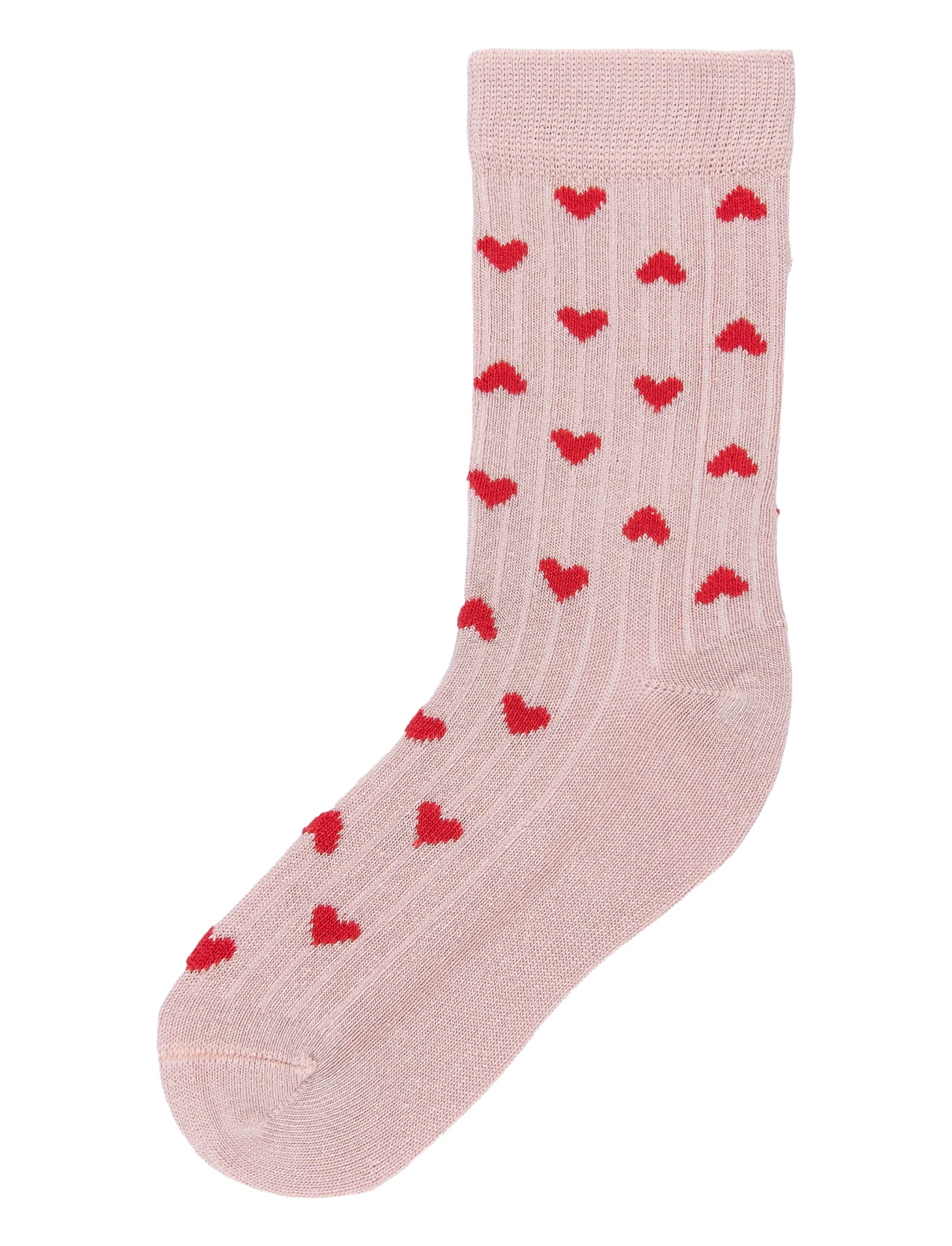 minipop - Minipop Bamboo heart socks 3 pack - strümpfe - rose heart - 1