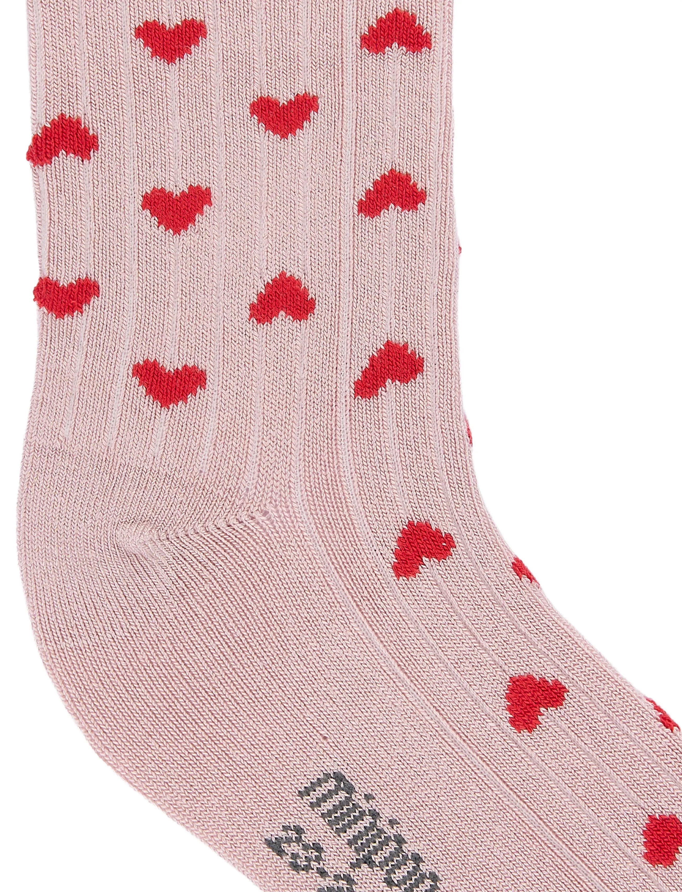 minipop - Minipop Bamboo heart socks 3 pack - strümpfe - rose heart - 2