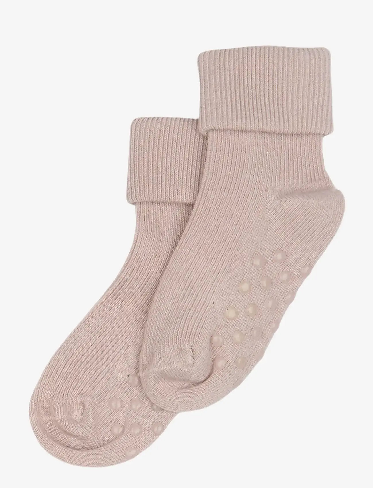 minipop - Minipop Bamboo Baby Non Slip - babysokker - rose - 0