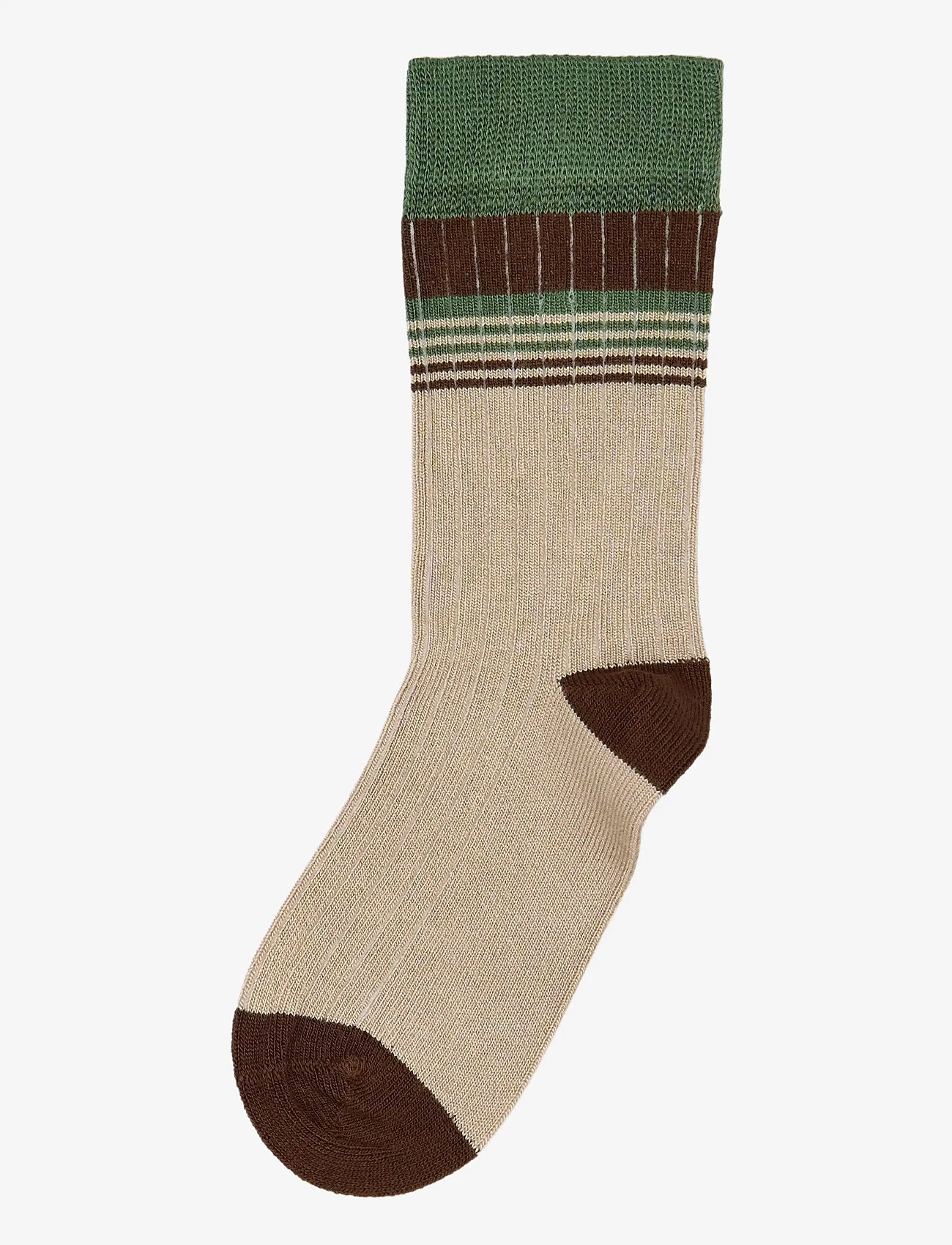 minipop - MiniPop® Bamboo Mix Stripes Socks - laveste priser - green - 1