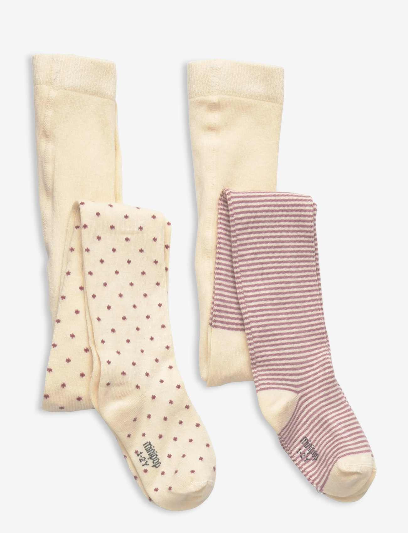 minipop - MiniPop® Bamboo Tights 2 pack - pėdkelnės - pale pink - 0