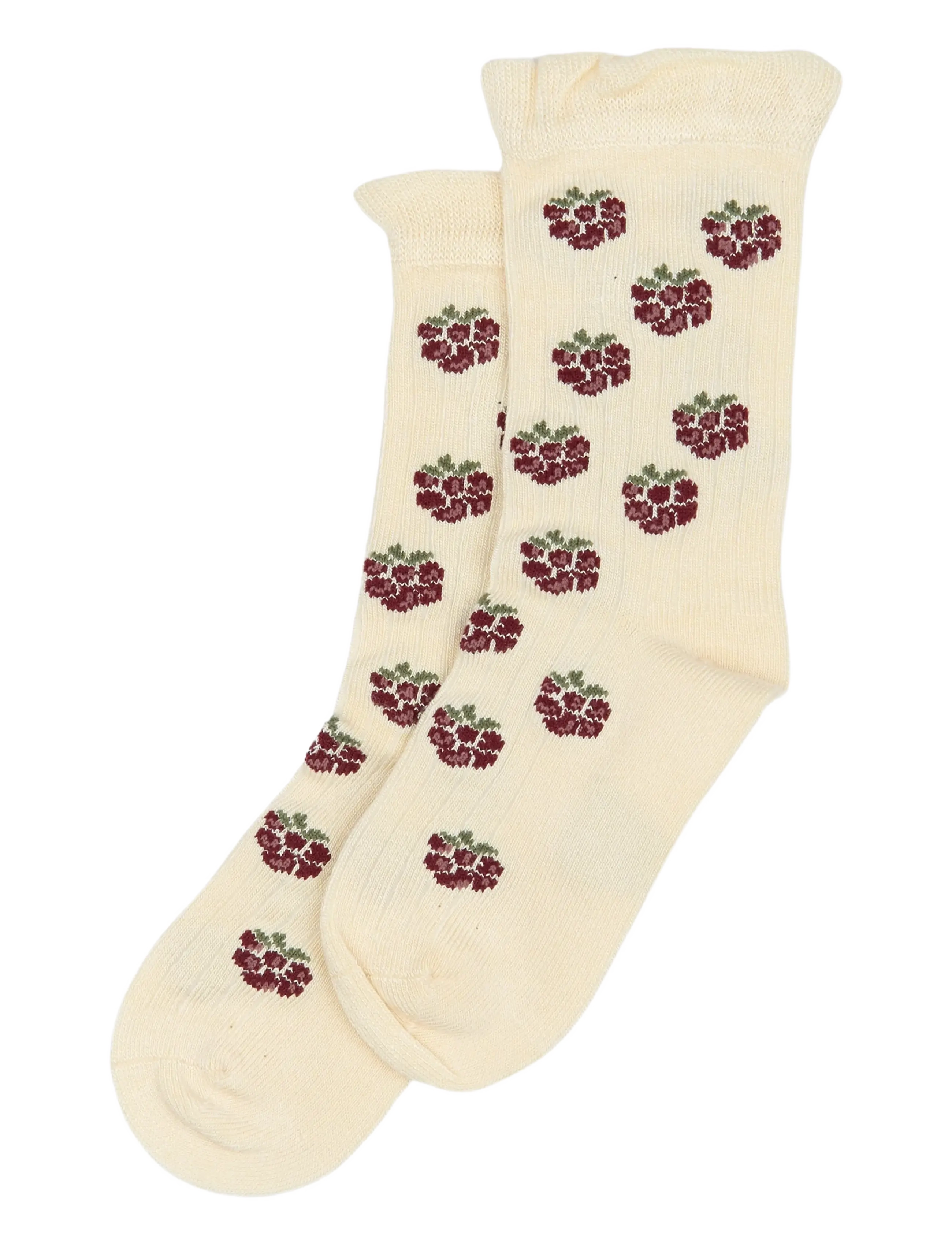 MINIPOP Minipop Bamboo Frill Socken Cream - 35/38 - Kinder