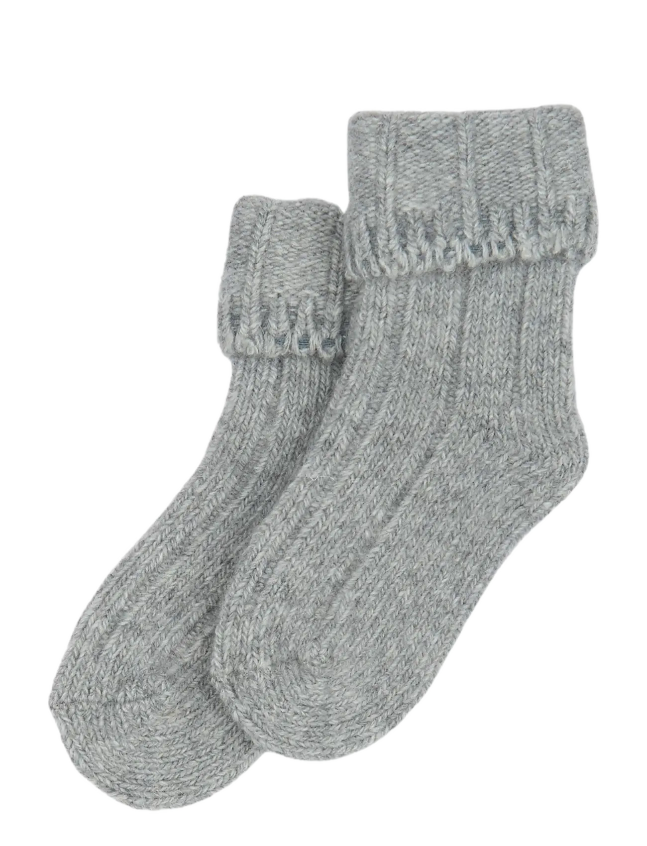 minipop Minipop Wool Heavy Baby Sock - Kleidung - LIGHT GREY MELANGE / grey