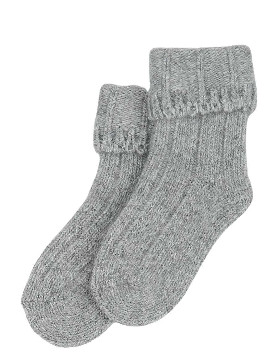 minipop - Minipop Wool Heavy Baby Sock - babysokker - light grey melange - 0