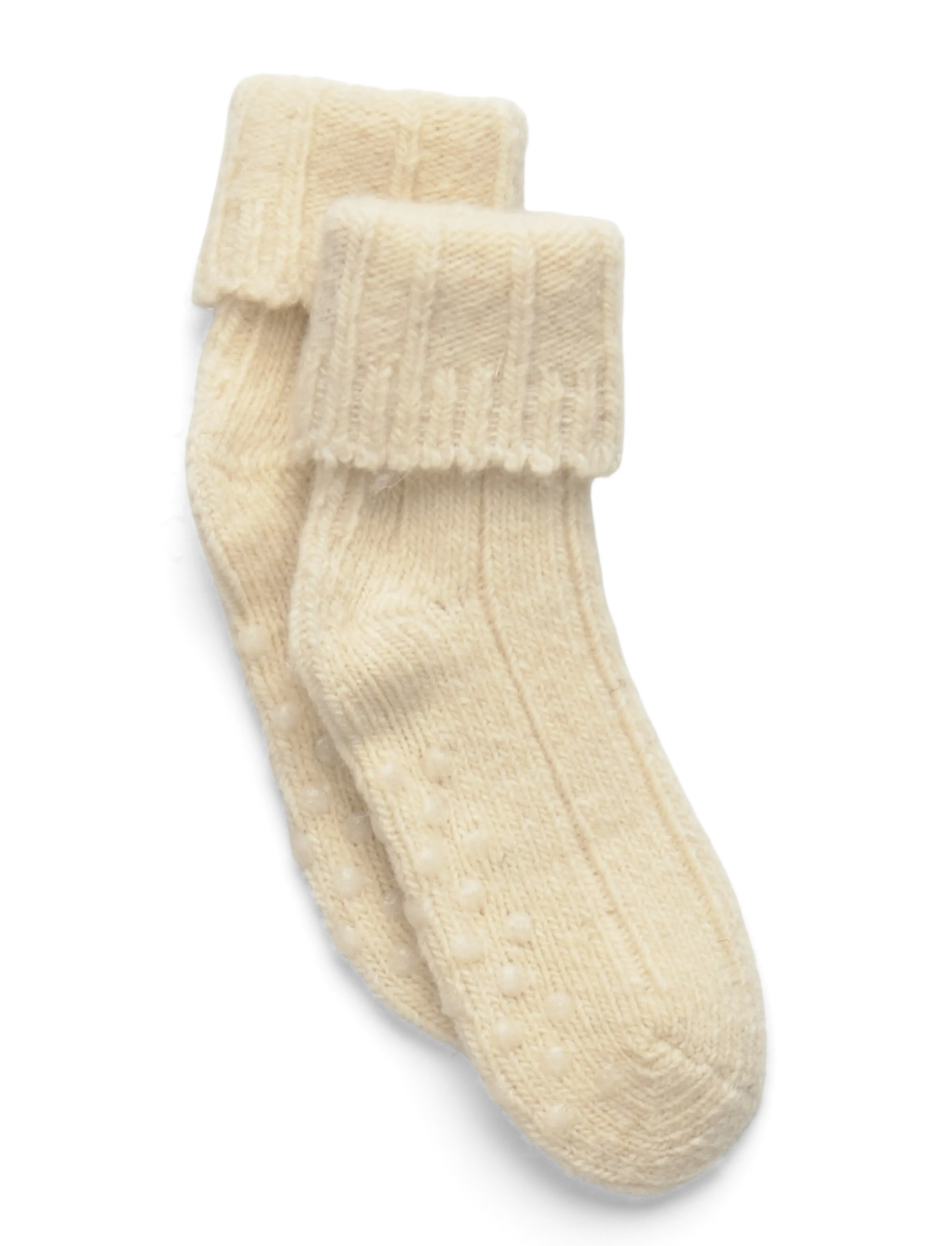 minipop Minipop Wool Heavy Baby Sock - minipop - OFF WHITE / cream