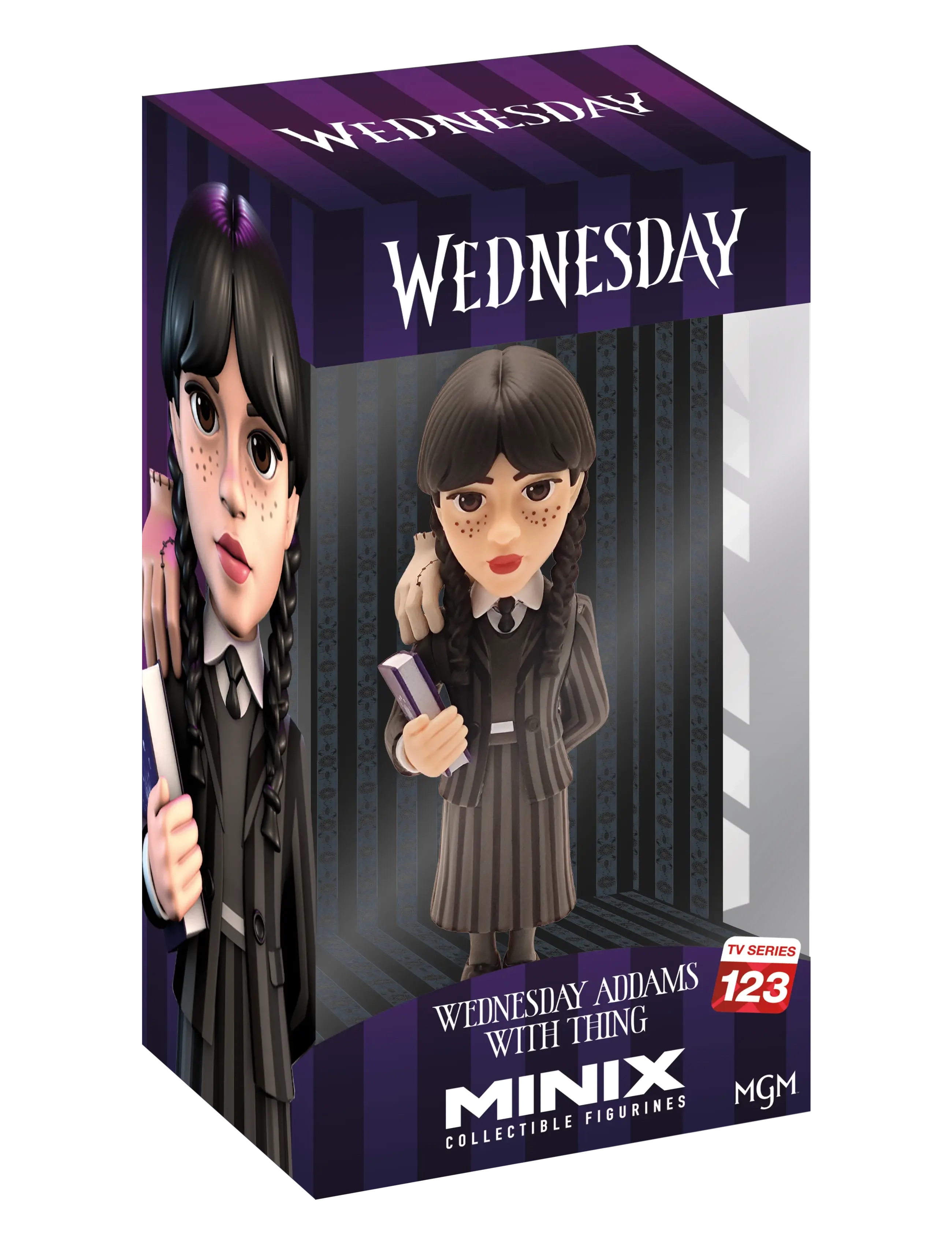 Minix Mnx Wednesday W/ Thing Wednesday, One Size, Playsets & Action Figures, Mehrfarbig/gemustert - Movies Fairy Tale Characters, Kinder
