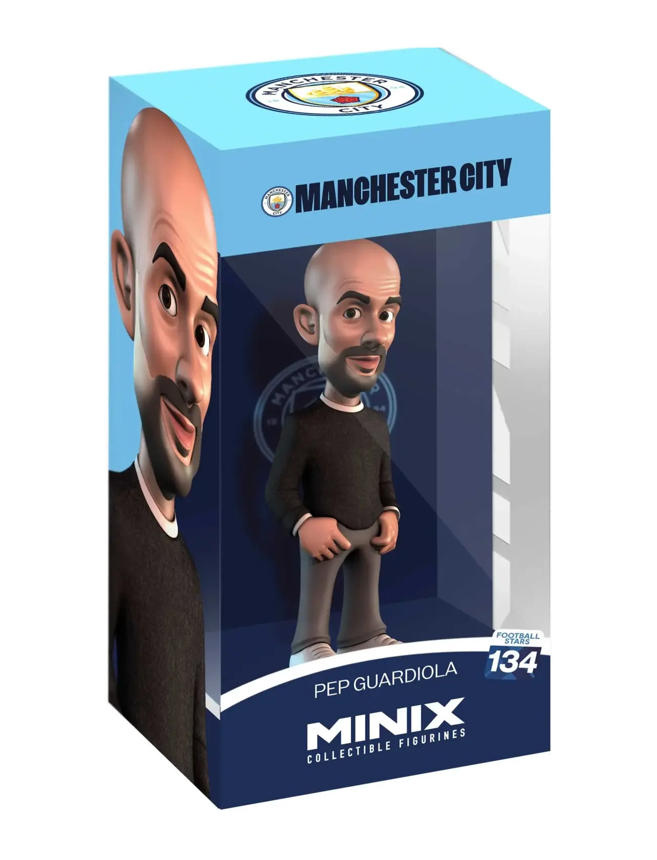 Minix Mnx Fb Pep Guardiola Man. City, One Size, Playsets & Action Figures, Blau - Kinder