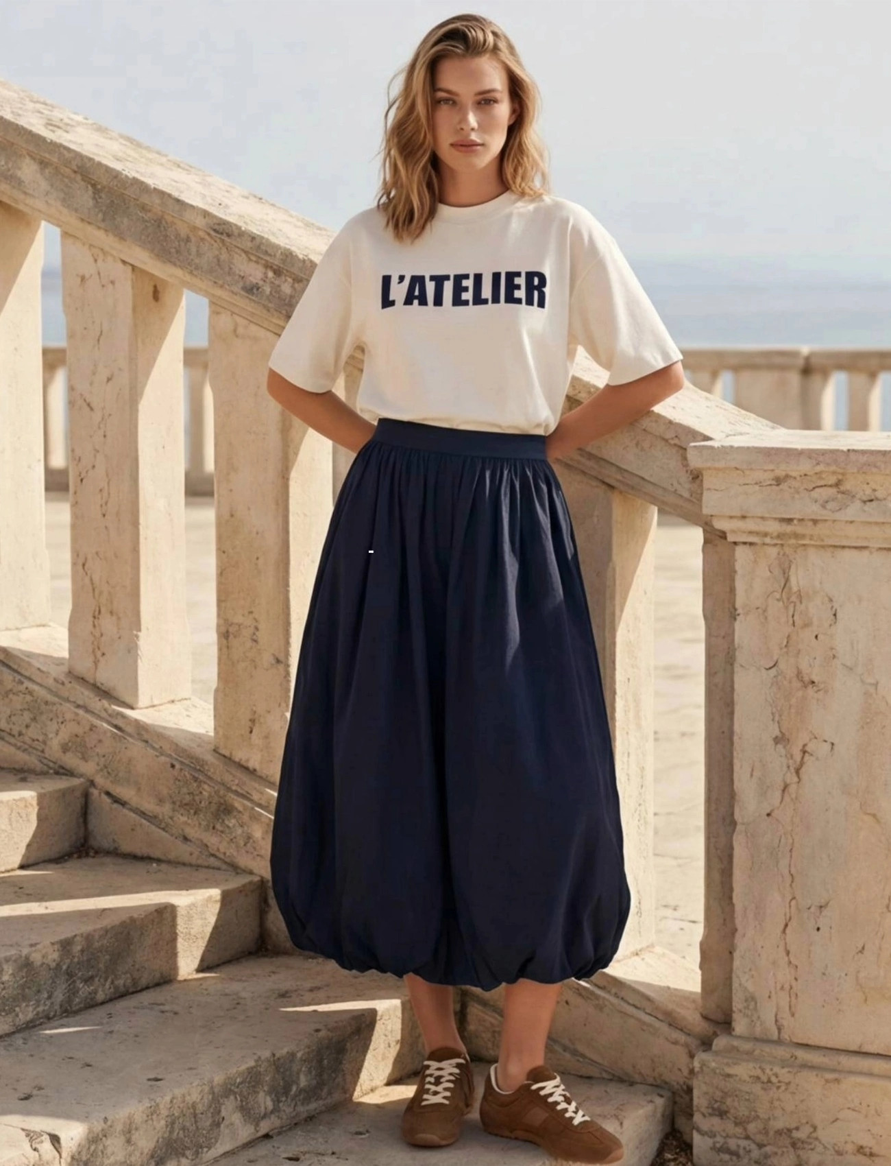 Minus Msoline Midi Skirt - Navy - 34