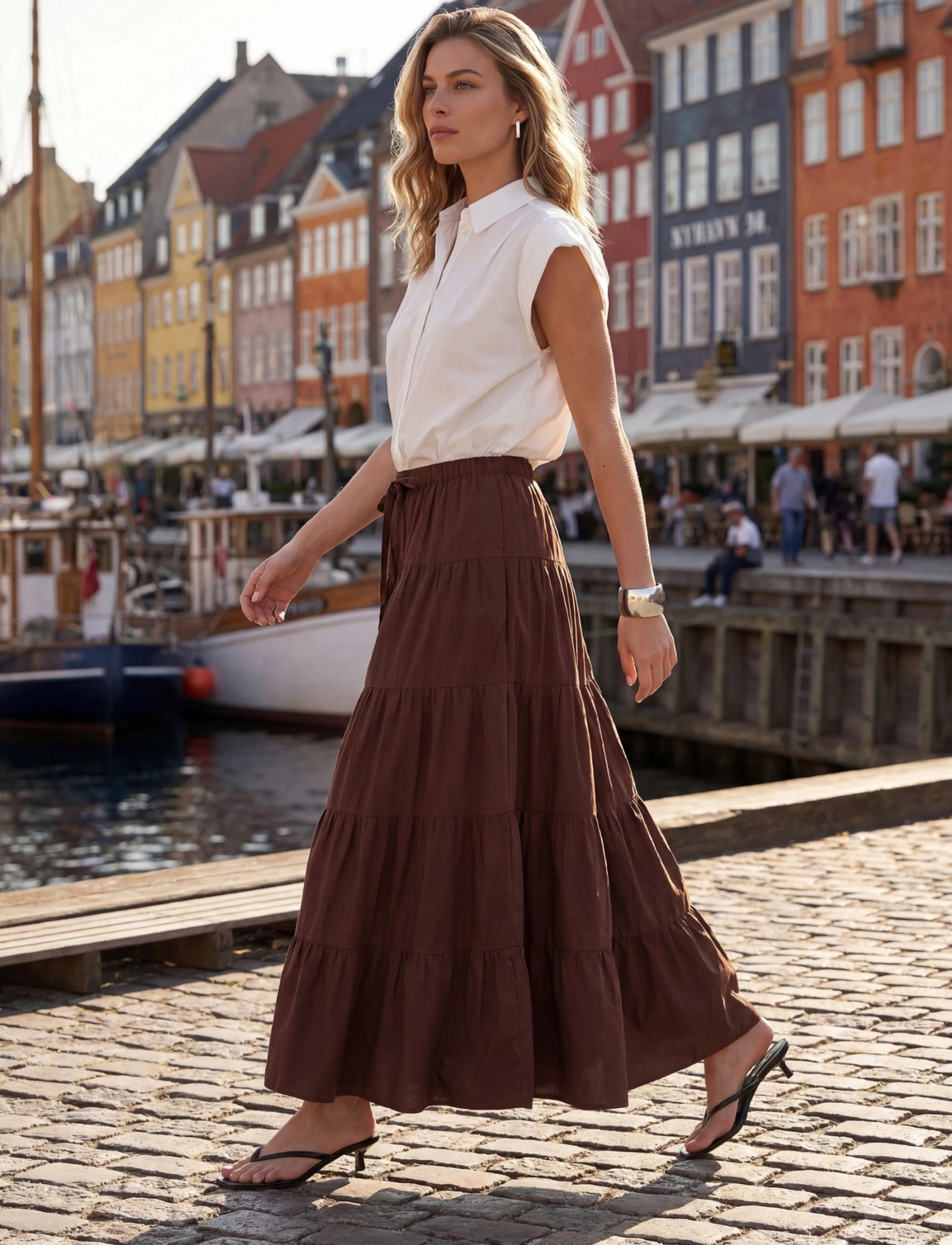 Minus Msfreya Maxi Skirt - Brown - 34