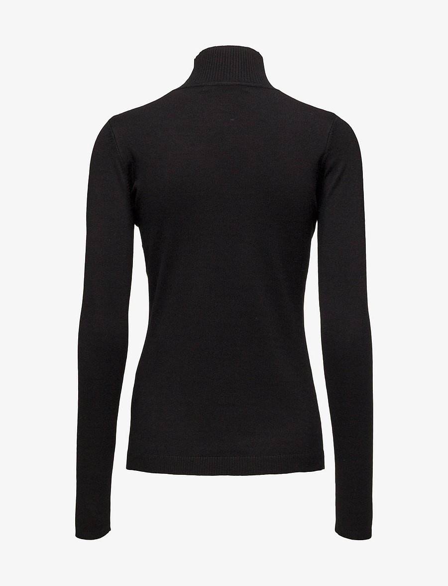 Minus - Lana Rullekrave Strik - rollkragenpullover - black - 1