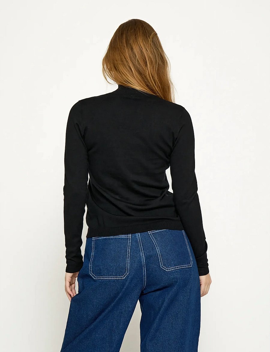 Minus - Lana Rullekrave Strik - rollkragenpullover - black - 3