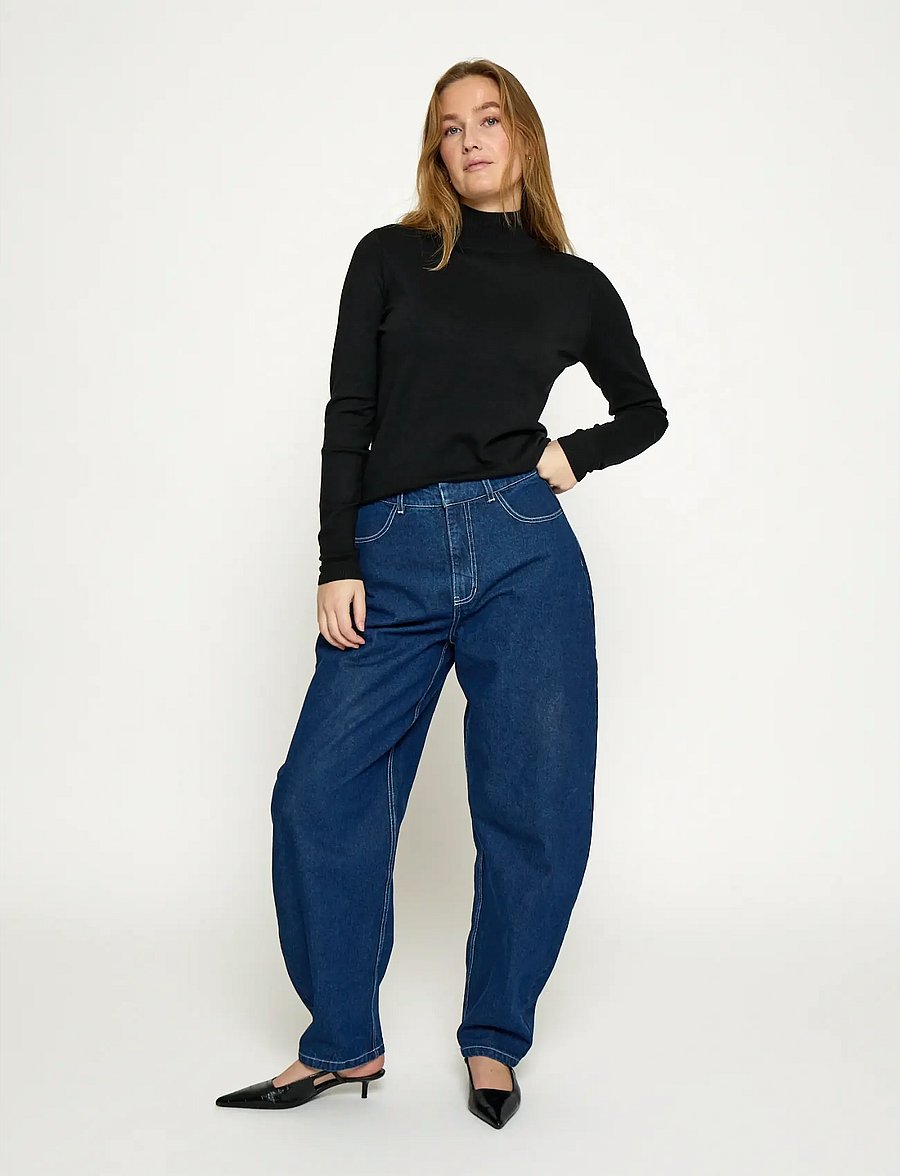 Minus - Lana Rullekrave Strik - rollkragenpullover - black - 4