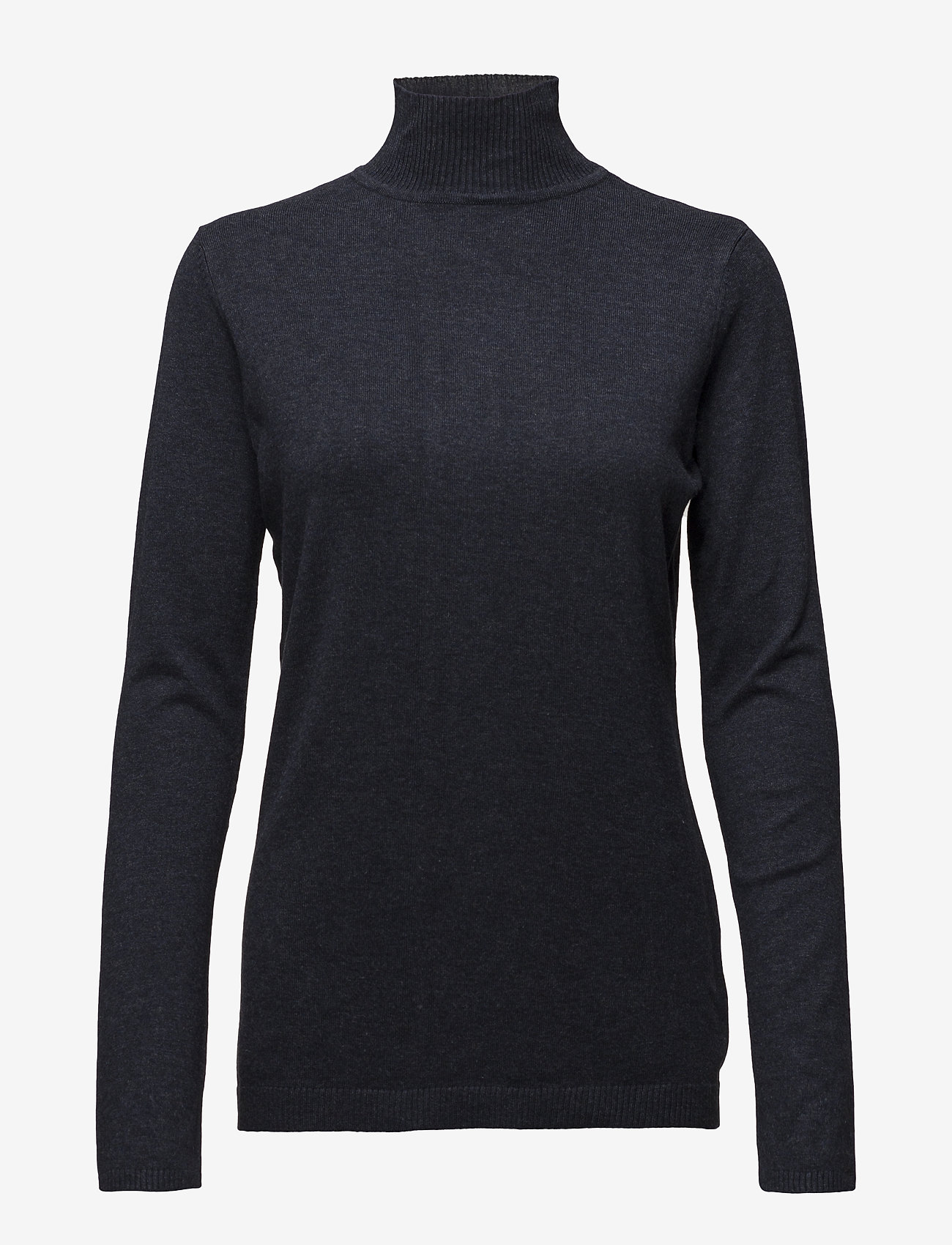 Lana roll neck knit - BLACK IRIS MELANGé